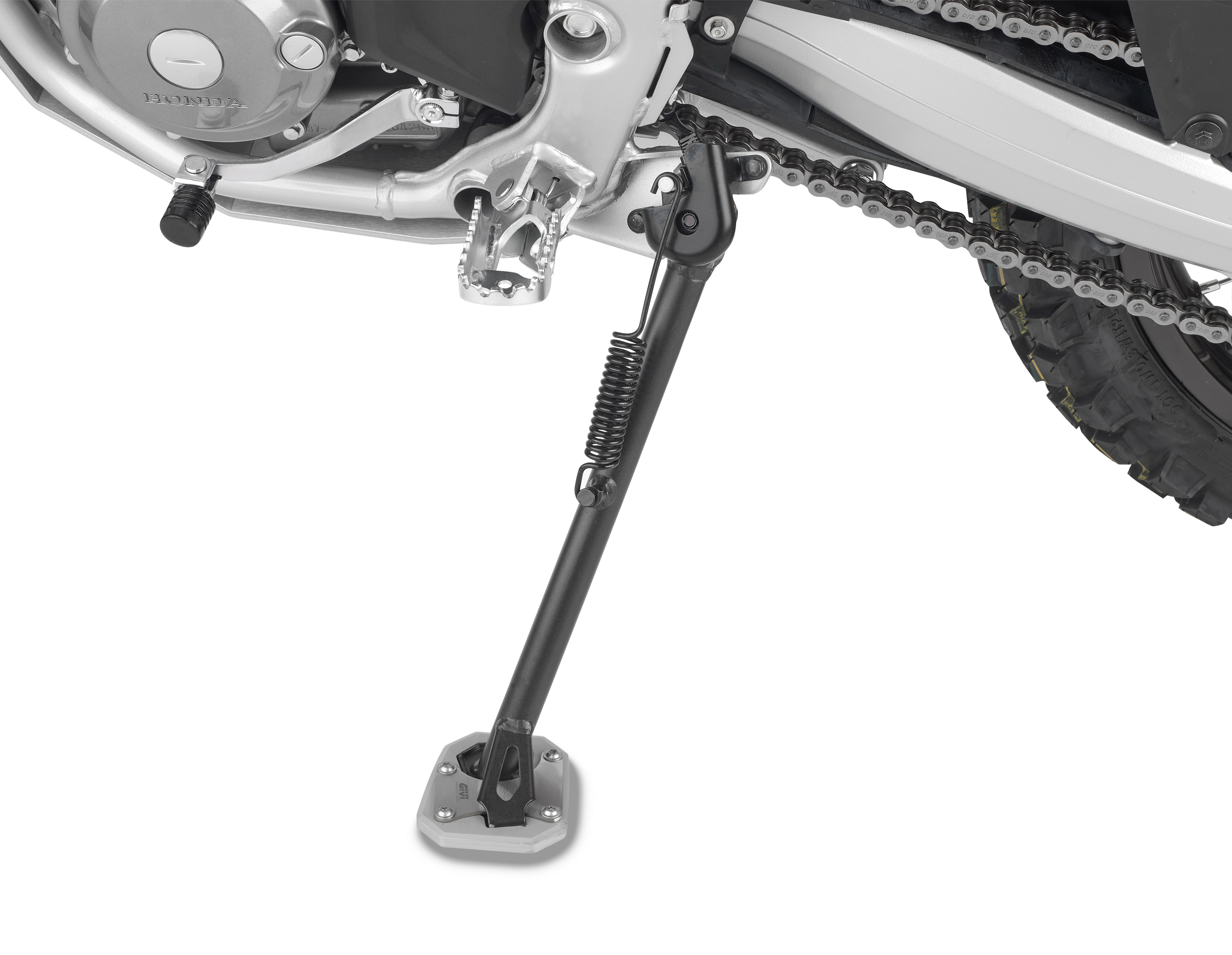 ES1191 side stand extension GIVI mounted on Honda CRF 300 L (21)