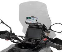 FB2171 Traversino da montare dietro il cupolino per installare porta GPS-smartphone su Yamaha Tracer9 (25), con I-Phone montato
