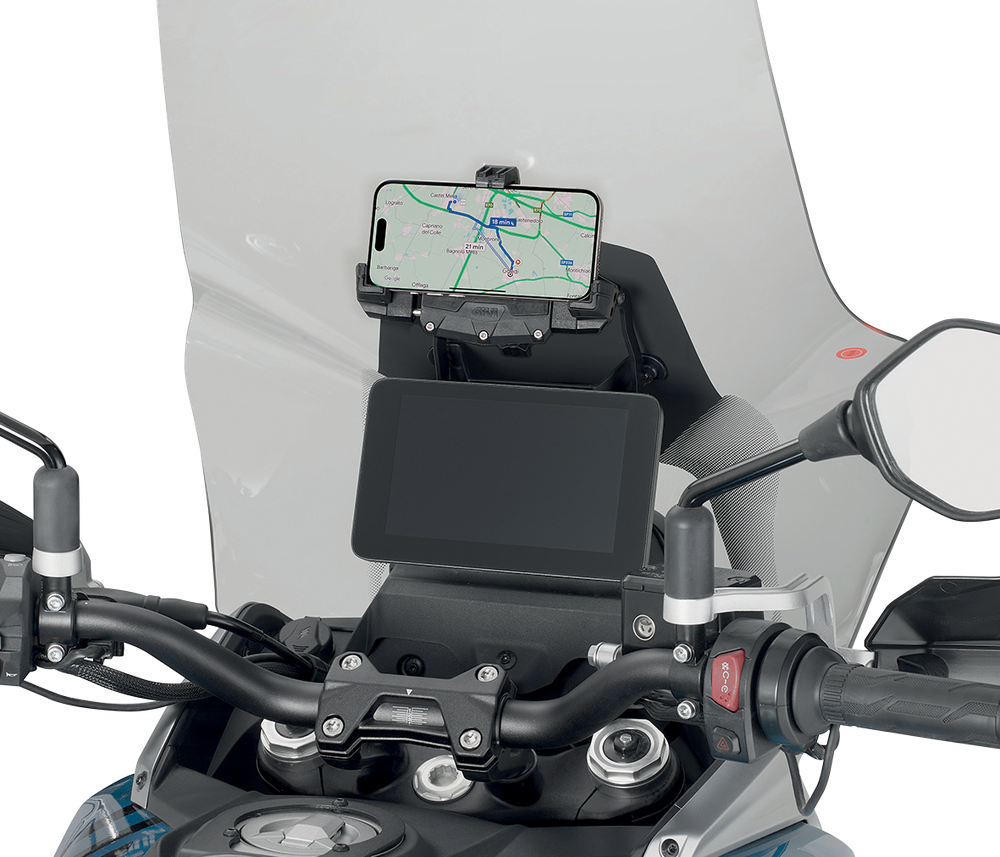 Sistema di fissaggio per Porta Smartphone universale universal-smartphone-holder-mounting-system mounted GIVI FB9701