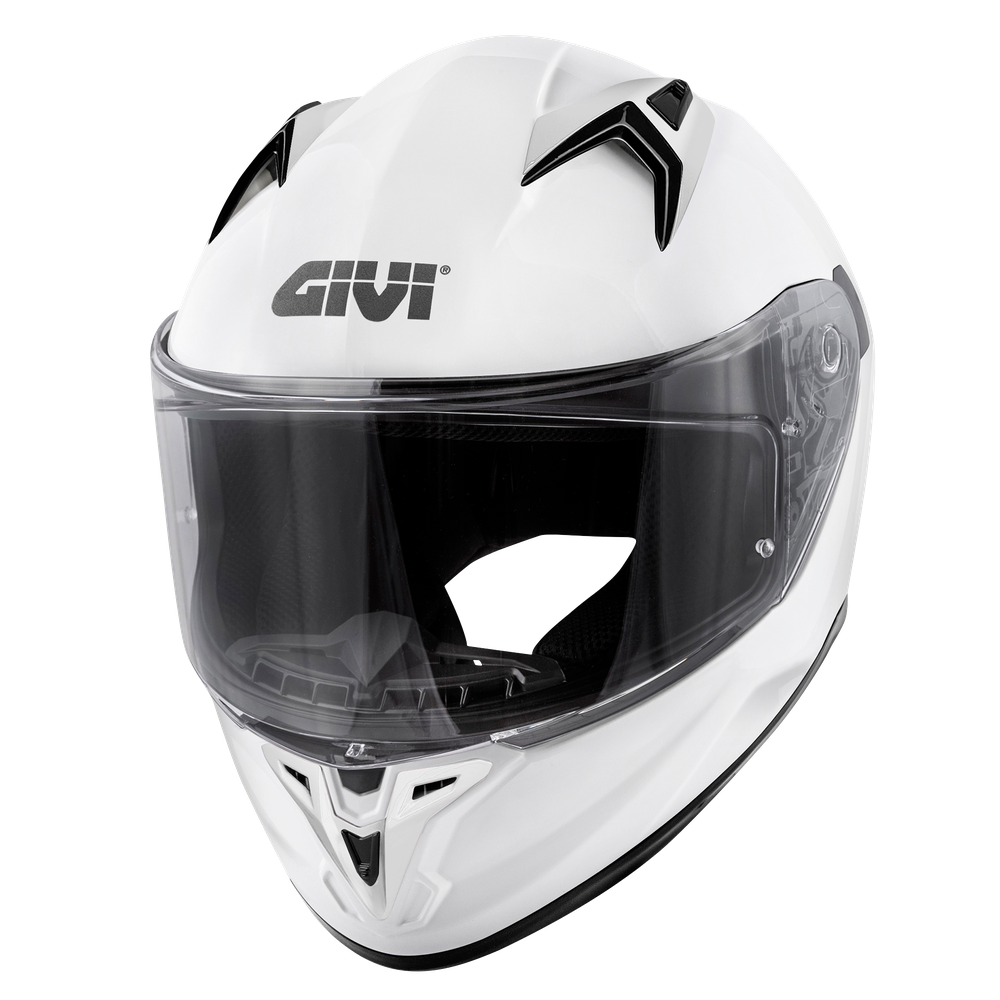 Casco GIVI INTEGRALE 50.7 EVO SOLID COLOR (Bianco); codice articolo: H507SB910; immagine still-life trequarti sinistra