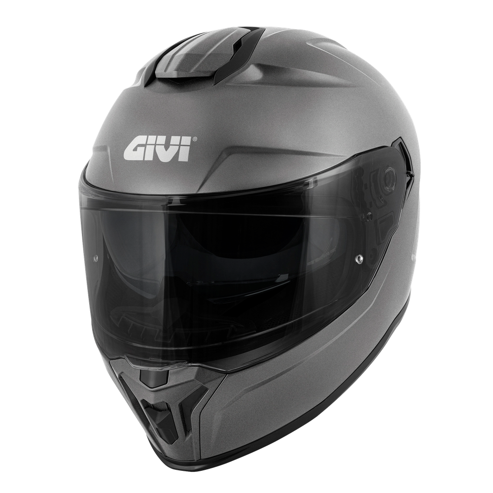 Casco GIVI INTEGRALE 55.1 SOLID COLOR (Titanio opaco); codice articolo: H551BG768; immagine still-life trequarti sinistra