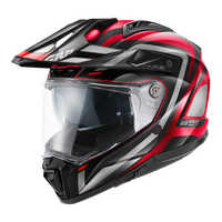 Casco GIVI INTEGRALE 80.1 APEX (Metallo bordeaux / titanio / rosso / nero); codice articolo: H801FAXXB; immagine still-life trequarti sinistra