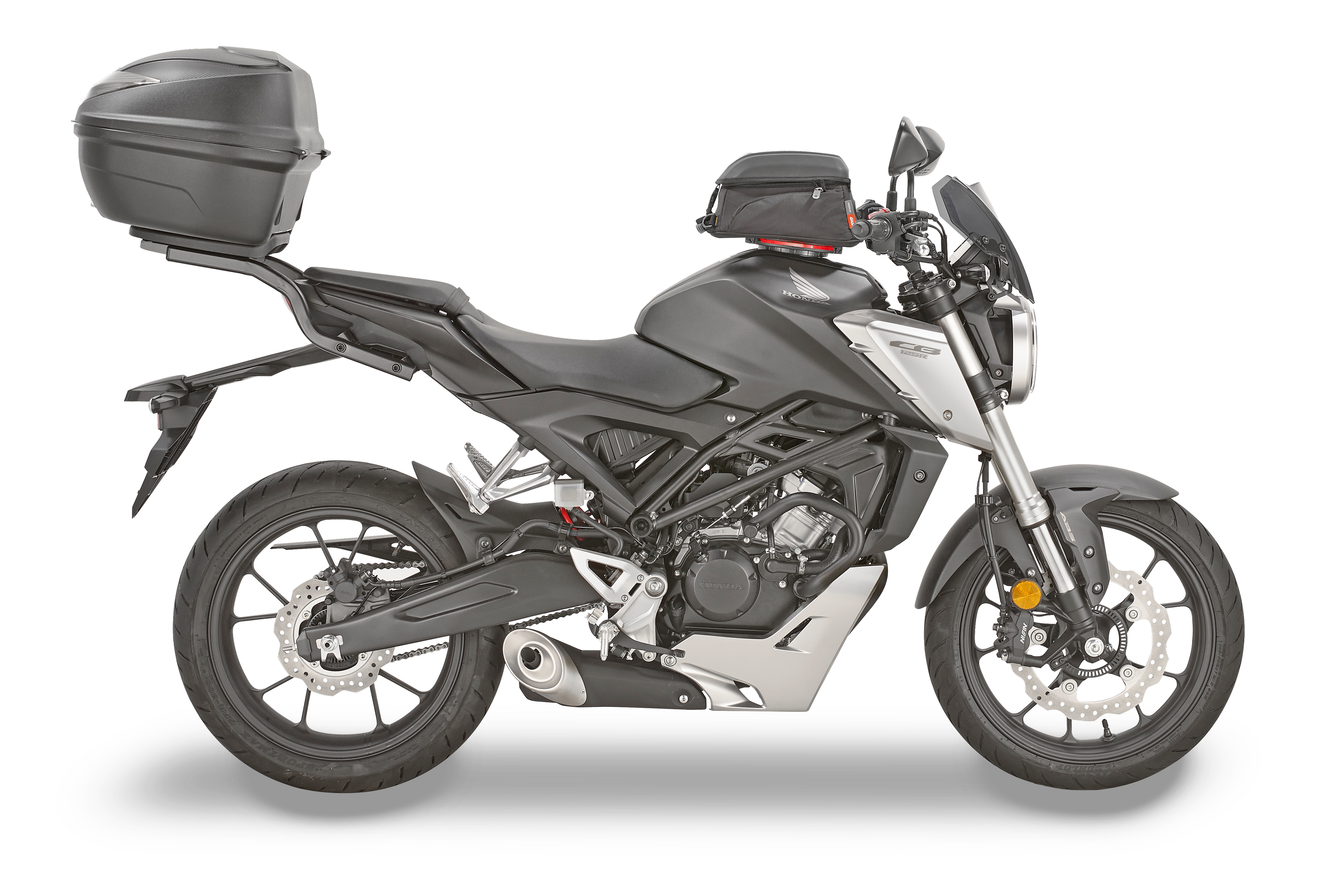 Allestimento GIVI su Honda CB 125 R (18) lato