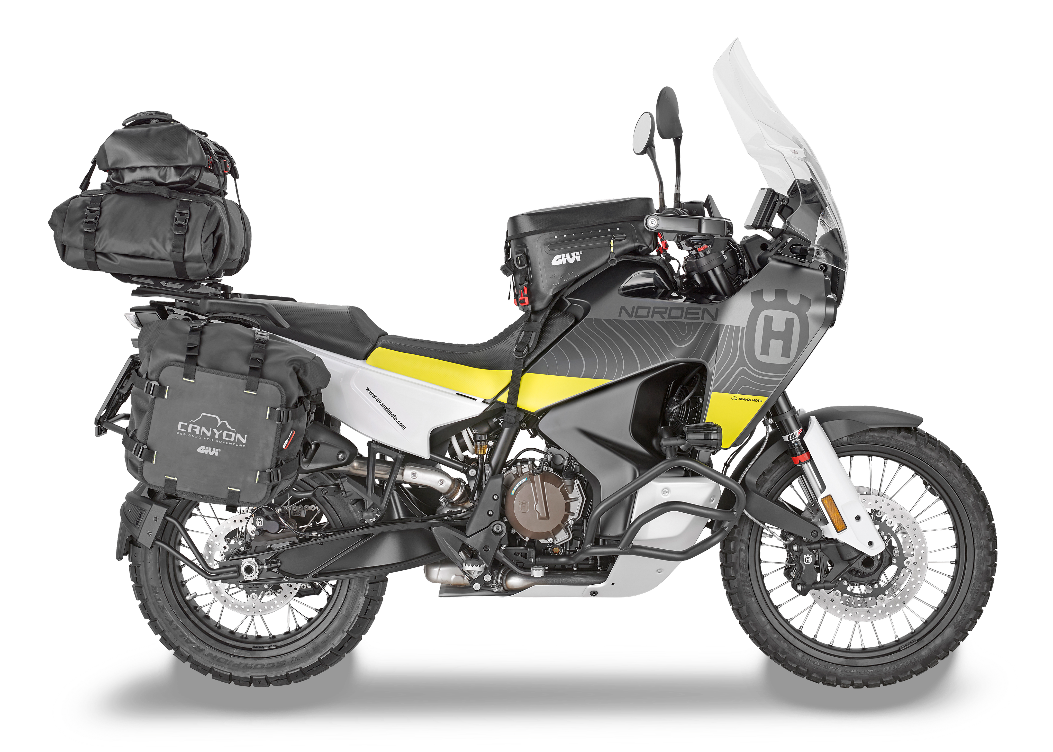 Allestimento GIVI su Husqvarna Norden 901 (22) lato