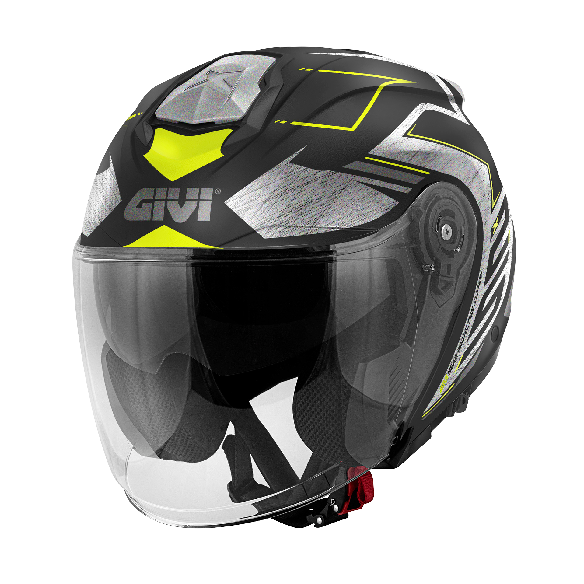 Casco Jet jet helmet threequarters left GIVI HX25FTCBY