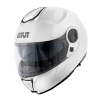 Casco GIVI FLIP-UP X26 SOLID COLOR (Bianco); codice articolo: HX26BB910; immagine still-life trequarti sinistra