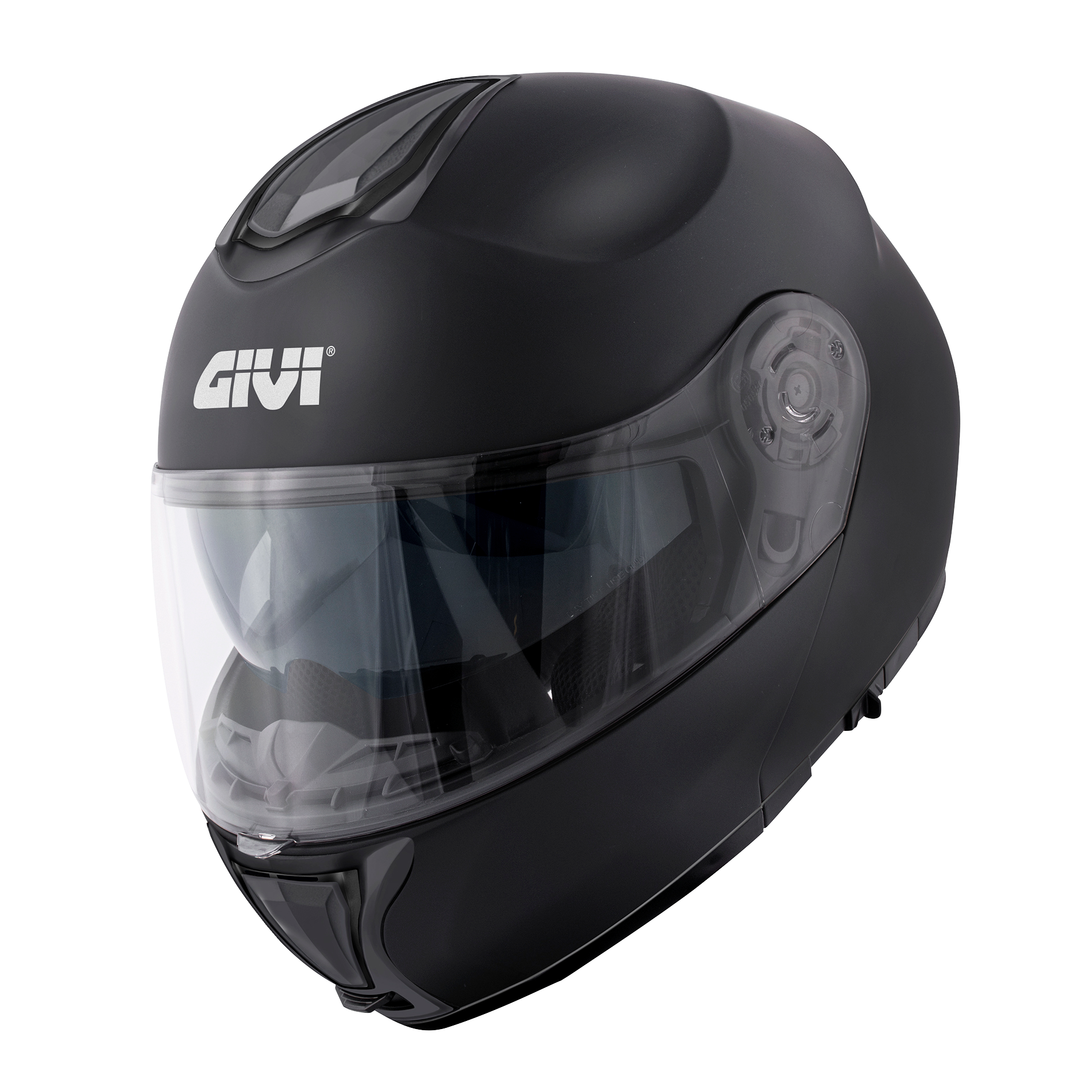 Helmet FLIP-UP X26 SOLID COLOR (Matt black) GIVI article code: HX26BN900; image still-life main left