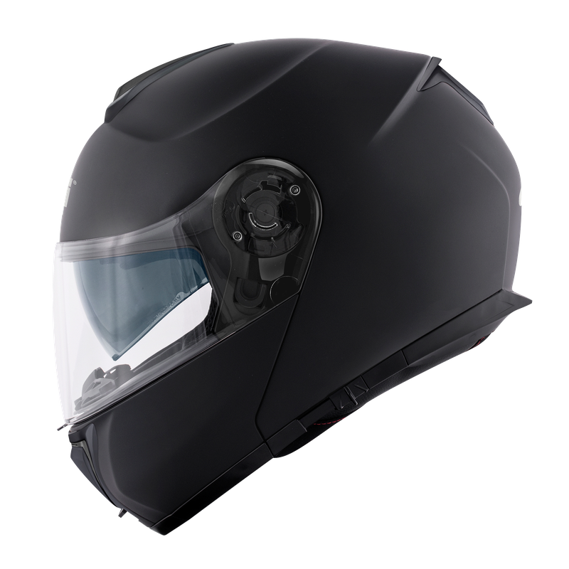 Helmet FLIP-UP X26 SOLID COLOR (Matt black) GIVI article code: HX26BN900; image still-life side left