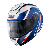 Casco GIVI FLIP-UP X26 SQUARE (Metallo bianco); codice articolo: HX26FQRWL; immagine still-life trequarti sinistra