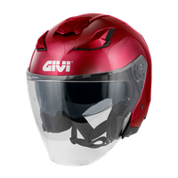 Casco GIVI JET X31 SOLID COLOR (Borgogna); codice articolo: HX31BR366; immagine still-life trequarti sinistra
