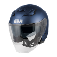 Casco GIVI JET X31 SOLID COLOR (Blu metallo opaco); codice articolo: HX31SB509; immagine still-life trequarti sinistra