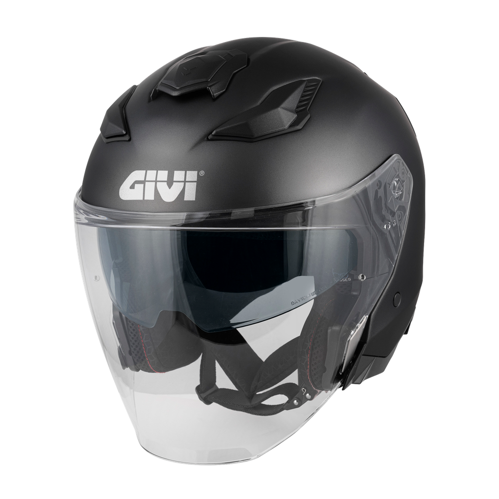 Casco GIVI JET X31 SOLID COLOR (Nero opaco); codice articolo: HX31SN900; immagine still-life trequarti sinistra