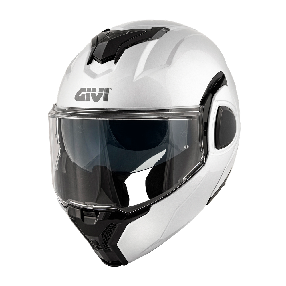 Casco GIVI Flip-Back X36 SOLID COLOR (Bianco); codice articolo: HX36BB910; immagine still-life trequarti sinistra