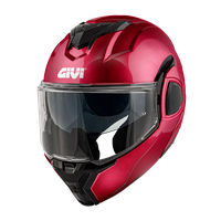 Casco GIVI Flip-Back X36 FIBER (Bordeaux metallico); codice articolo: HX36SR366; immagine still-life trequarti sinistra
