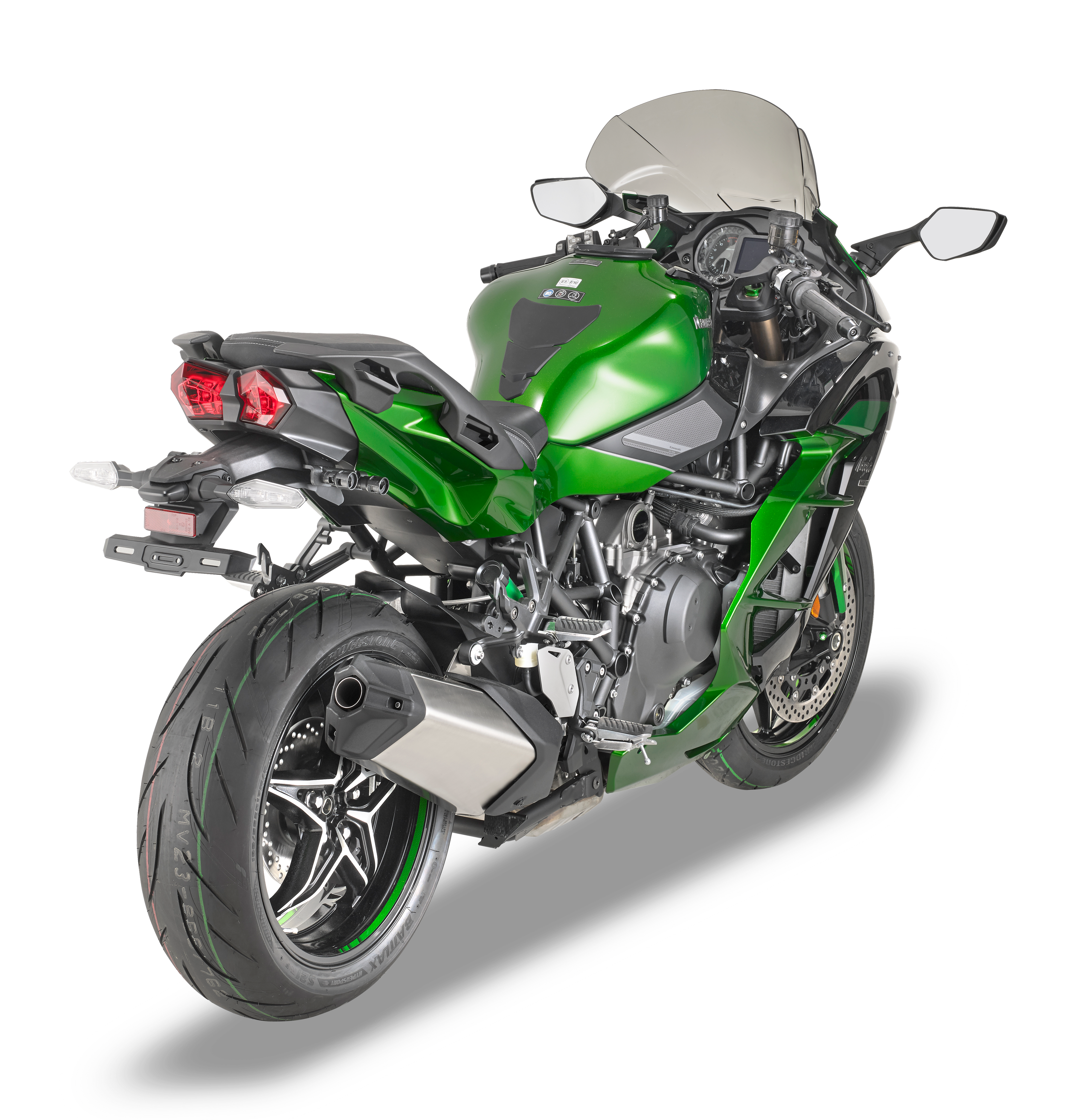 Allestimento GIVI su Kawasaki Ninja H2 SX (18) lato