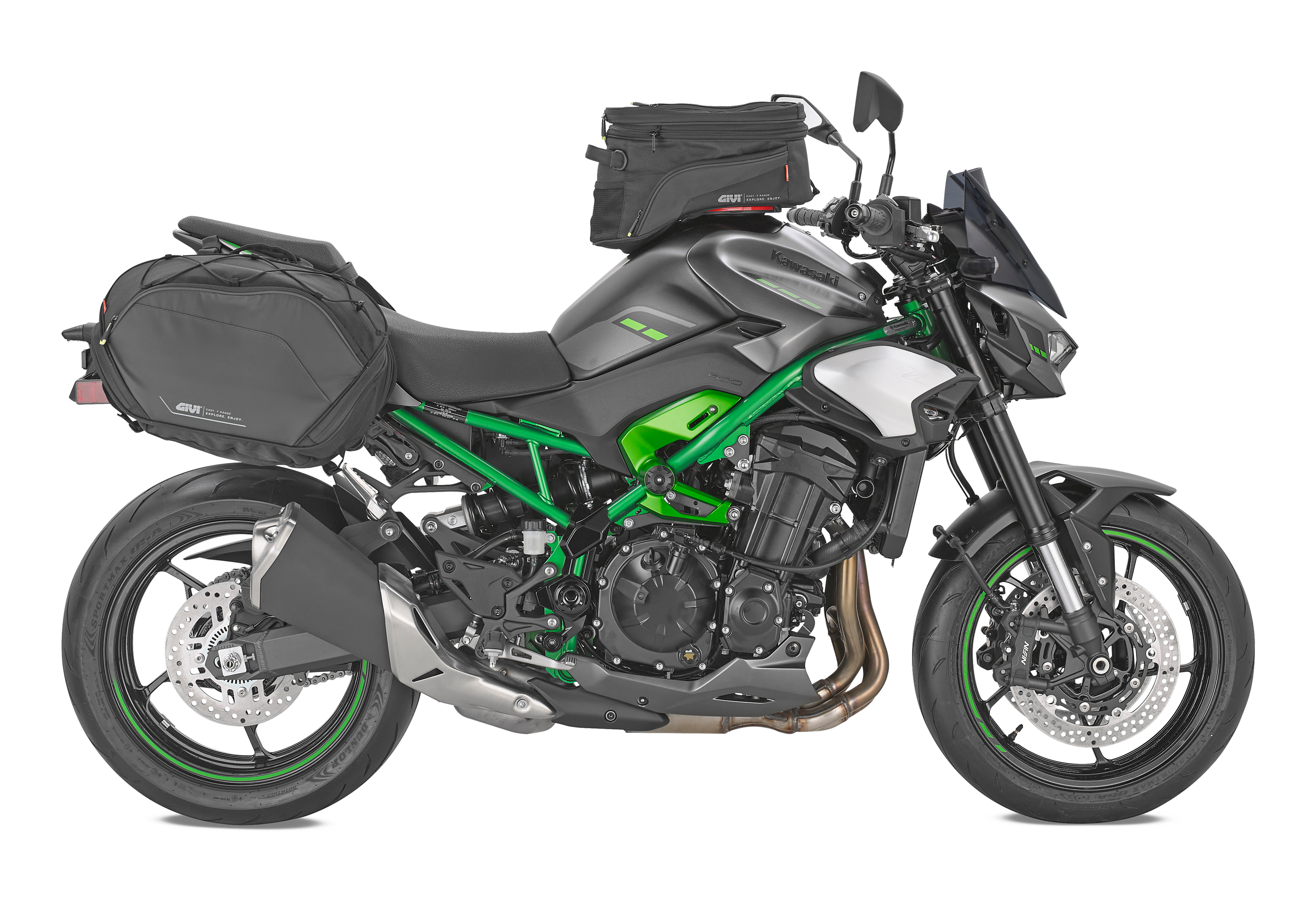 KAWASAKI Z 900 (25) allestita con borse soffici laterali EA127B