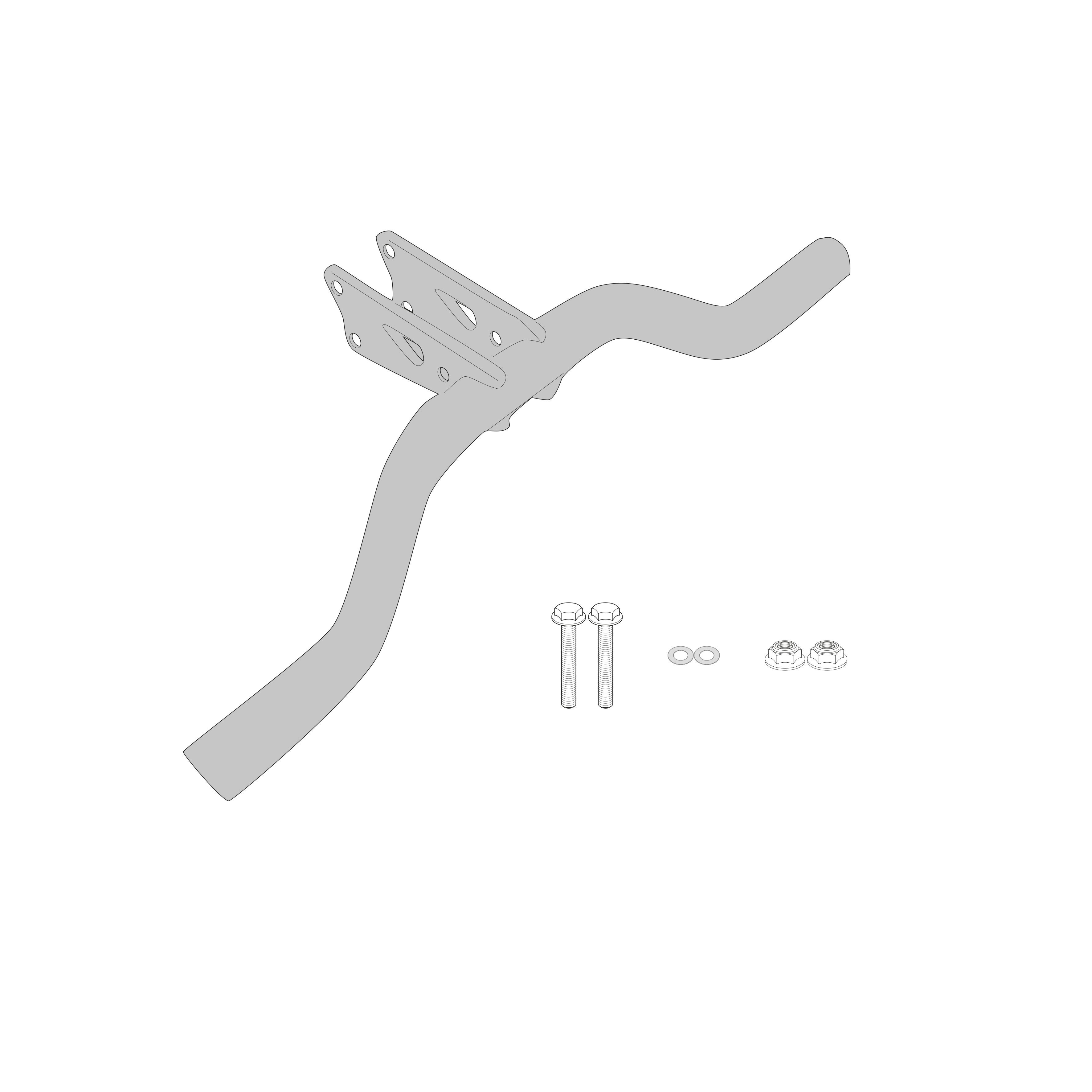 Sistema di fissaggio per faretti GIVI LS1203