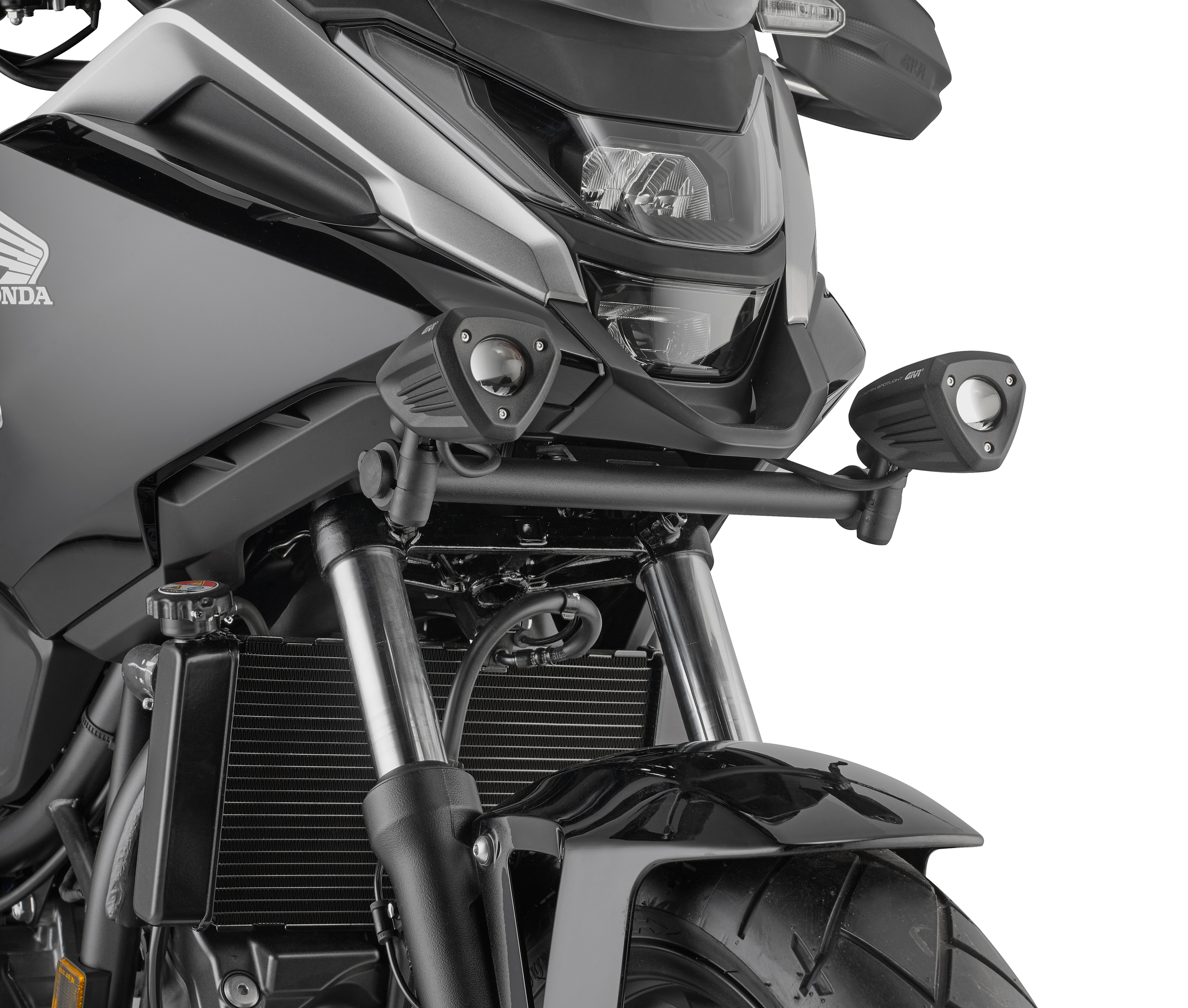 Kit di attacchi specifico per montare i faretti in assenza di un paramotore tubolare per Honda NC750 X (25)