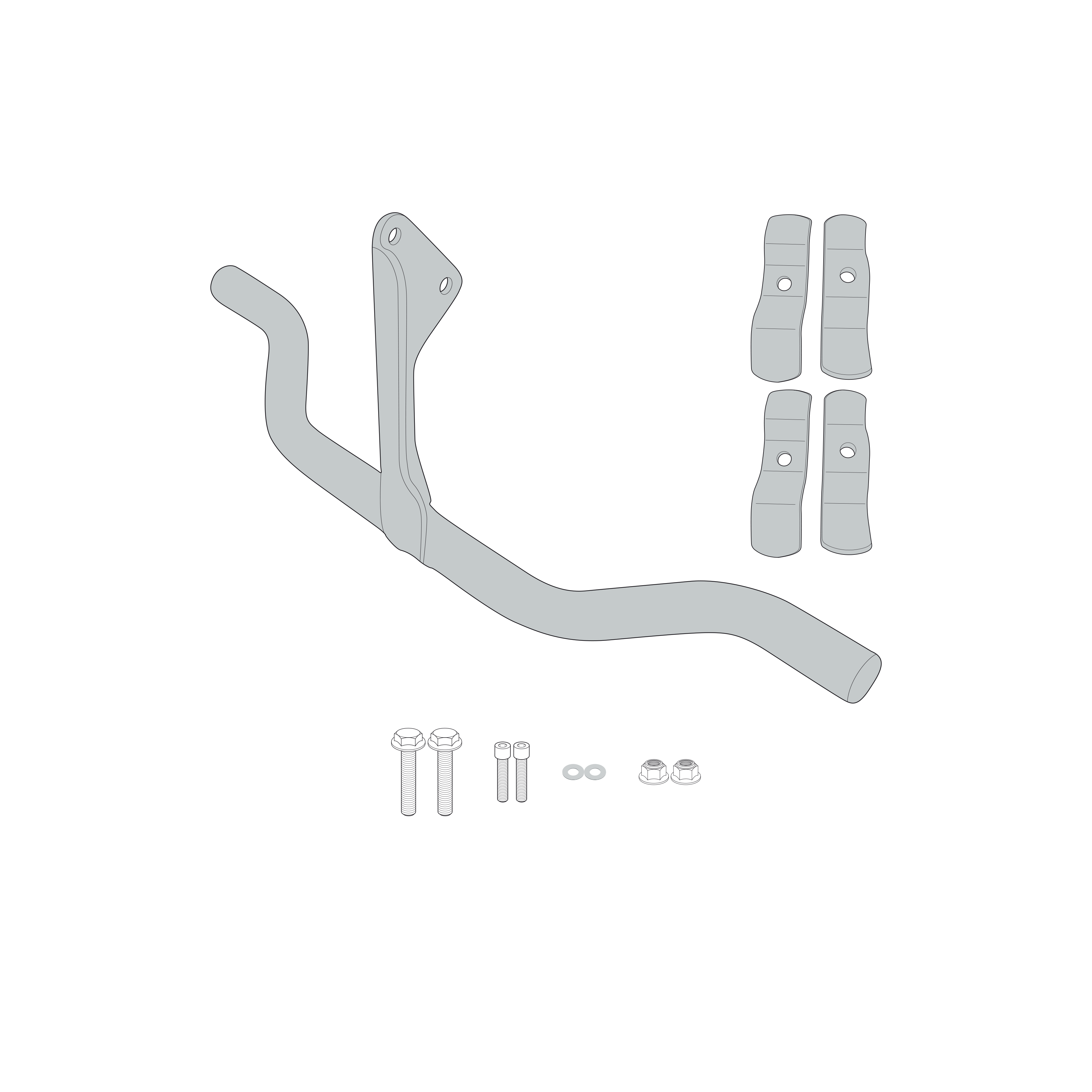 Sistema di fissaggio per faretti GIVI LS4114