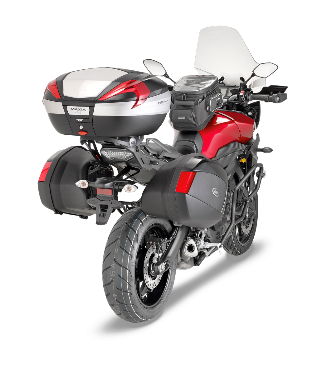 Bauletto GIVI MAXIA4 montato con SR2122 su Yamaha MT-09 Tracer (15)