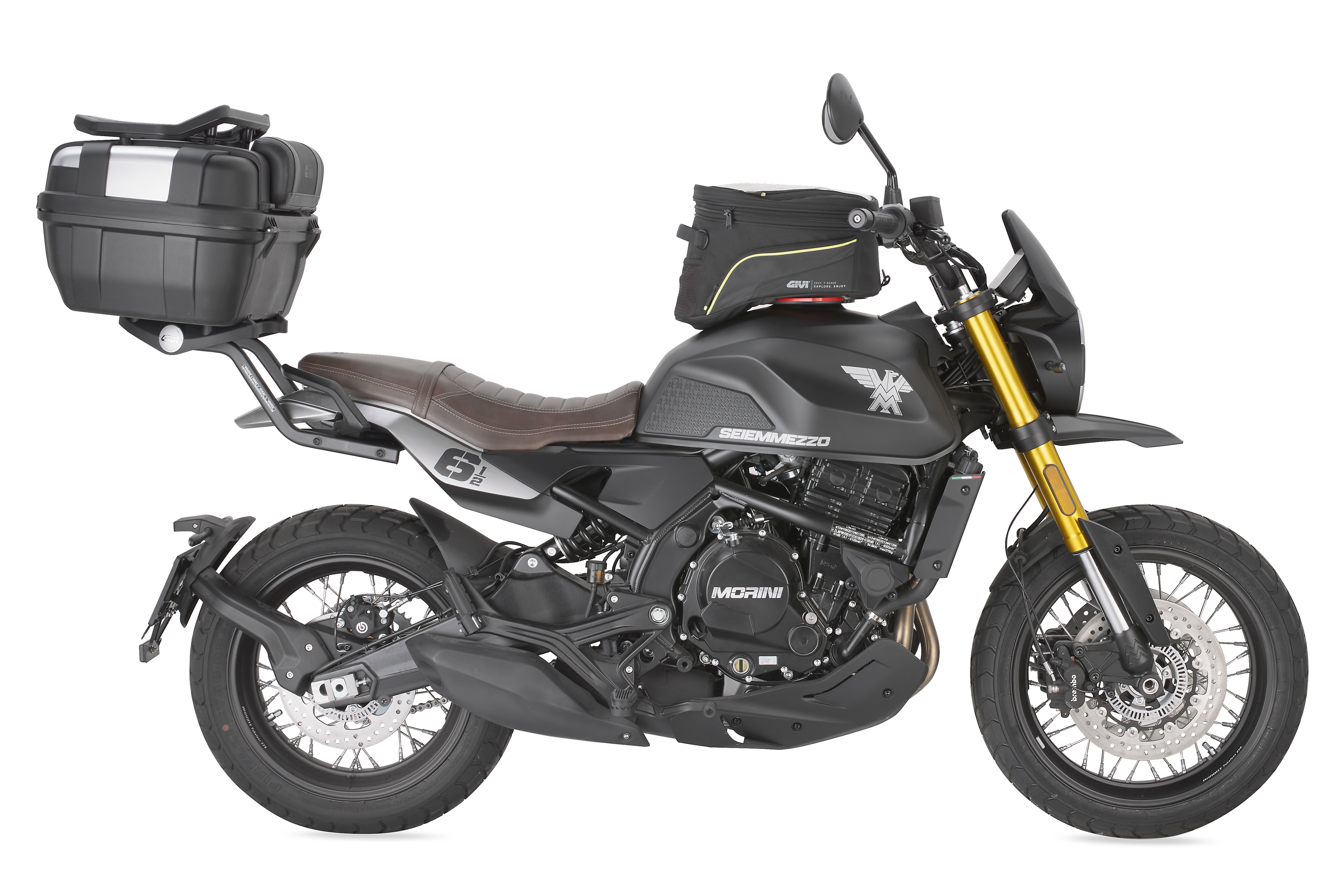 Allestimento GIVI su Moto Morini Seiemmezzo SCR 650 (22) lato