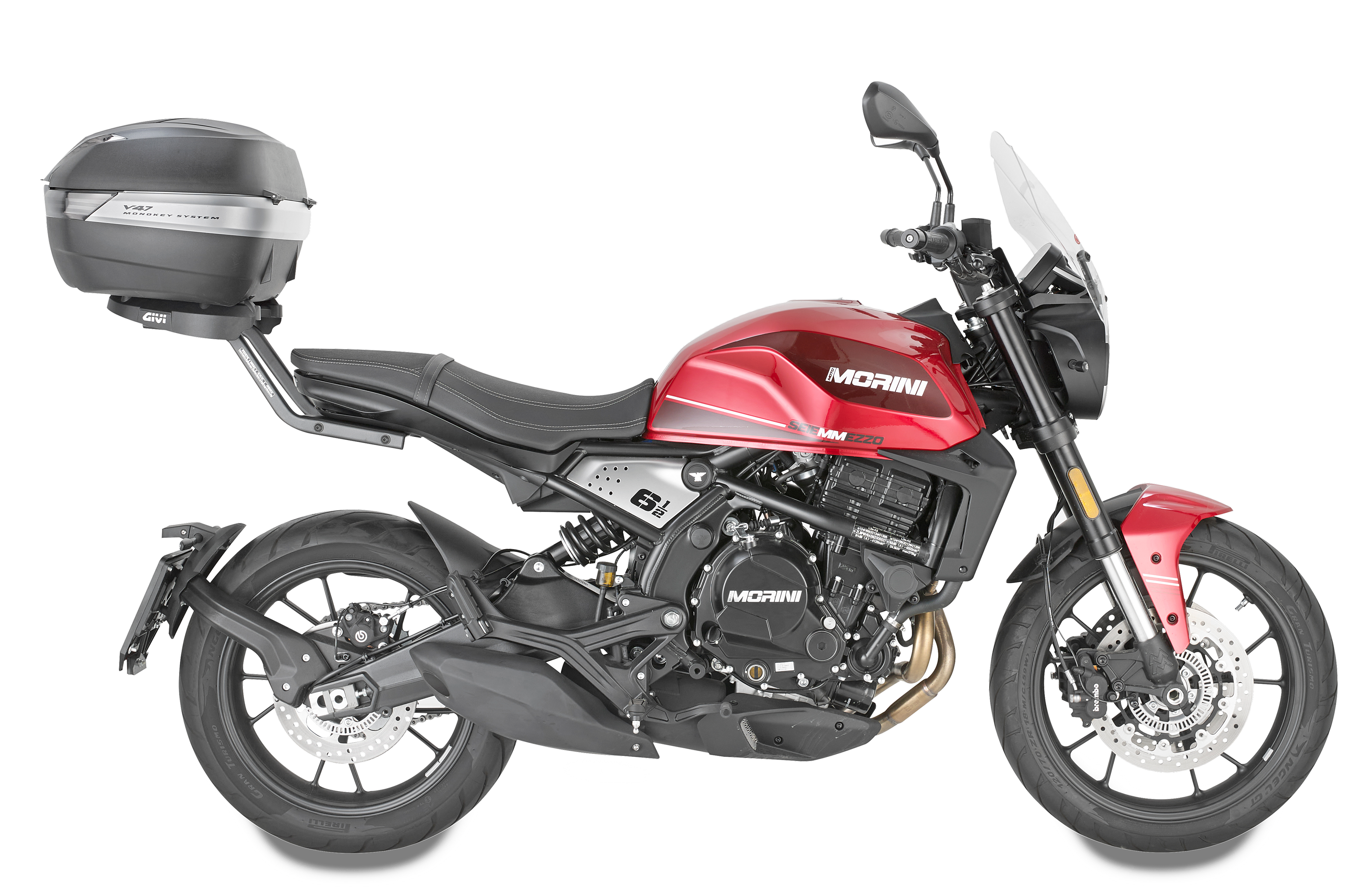 Allestimento GIVI su Moto Morini Seiemmezzo STR 650 (22) lato