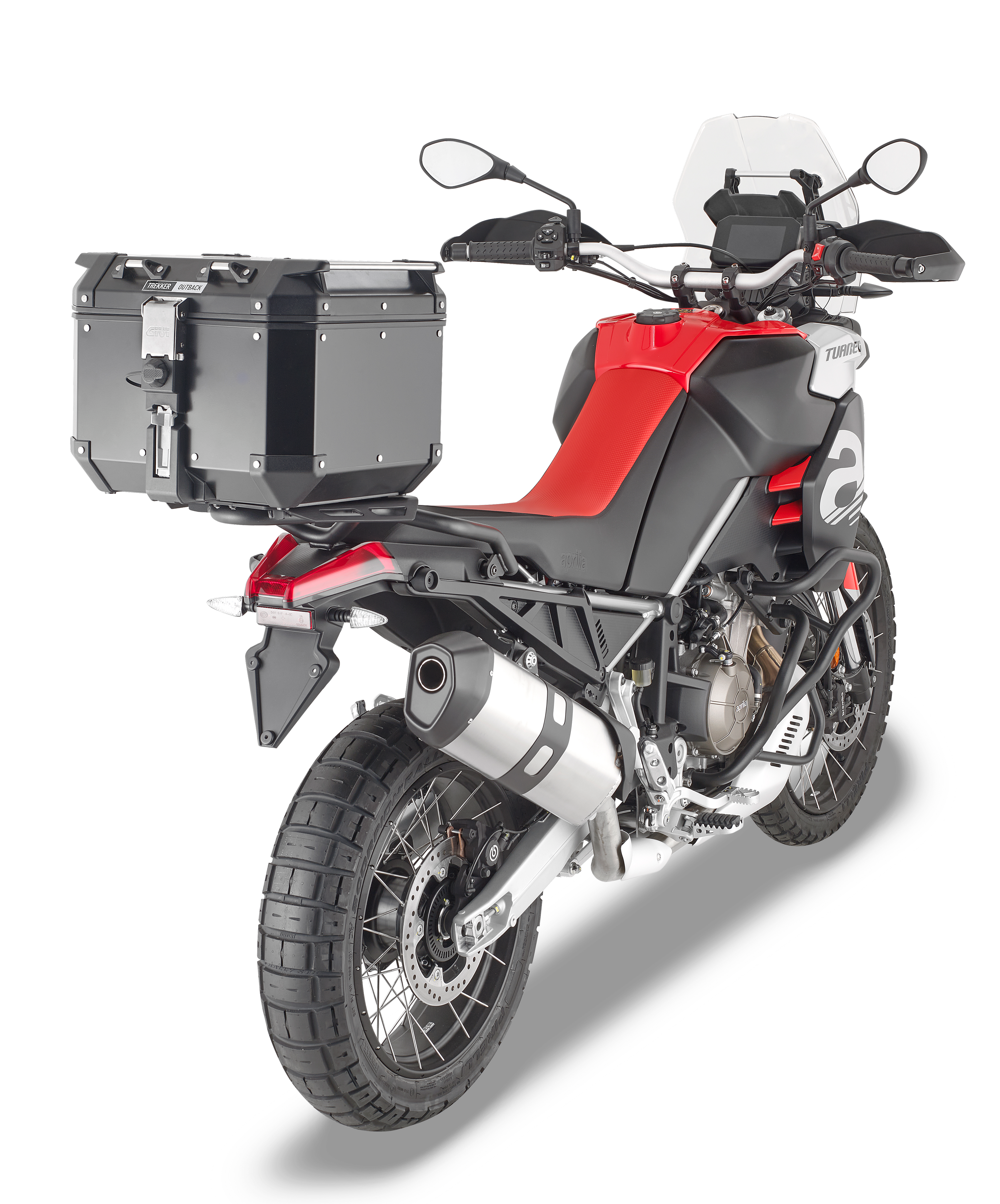 Bauletto GIVI OBKN42B montato con SR6710 su Aprilia Tuareg 660 (21)