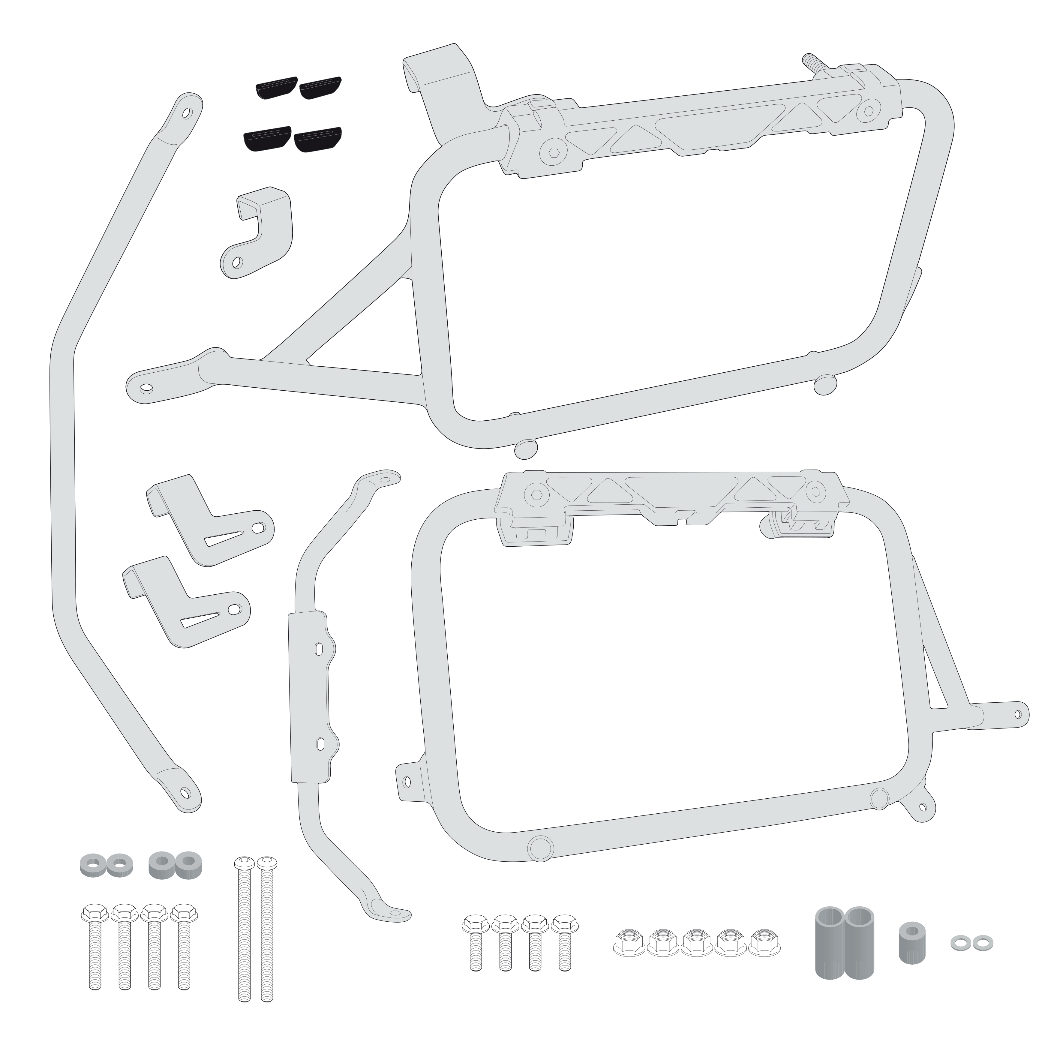 Supporto per valigie laterali GIVI PL1144CAM
