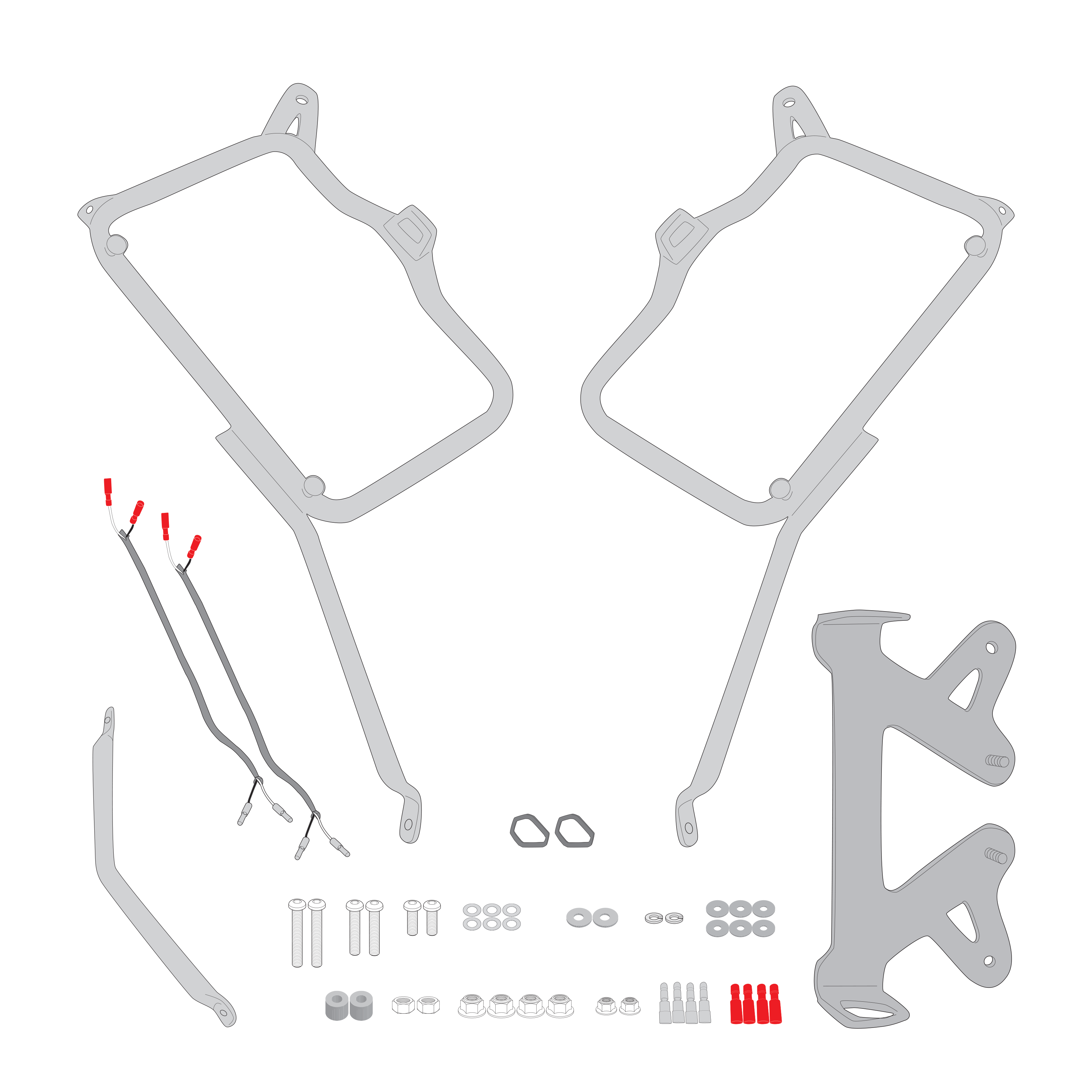 Supporto per valigie laterali GIVI PL1184