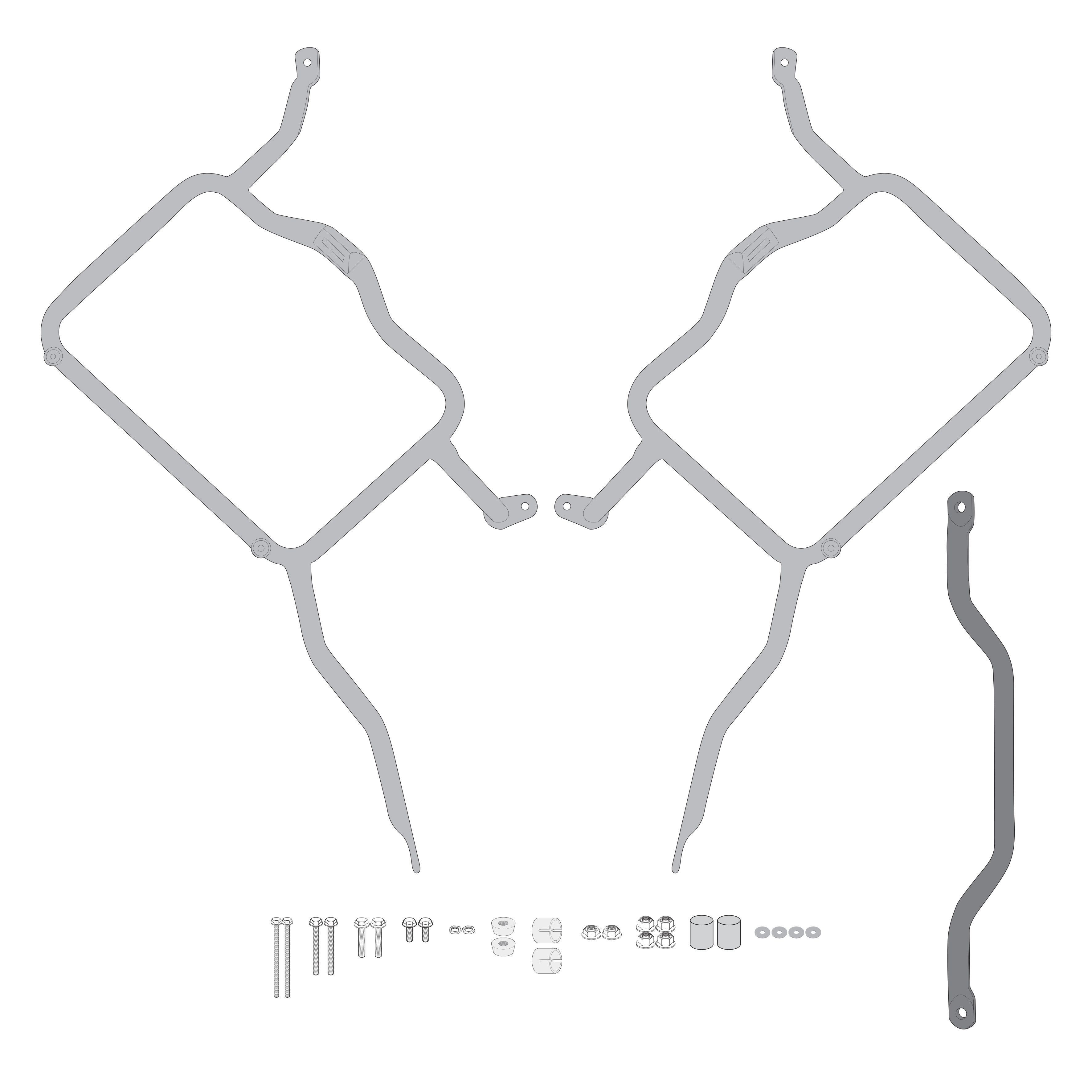 Supporto per valigie laterali GIVI PL4114