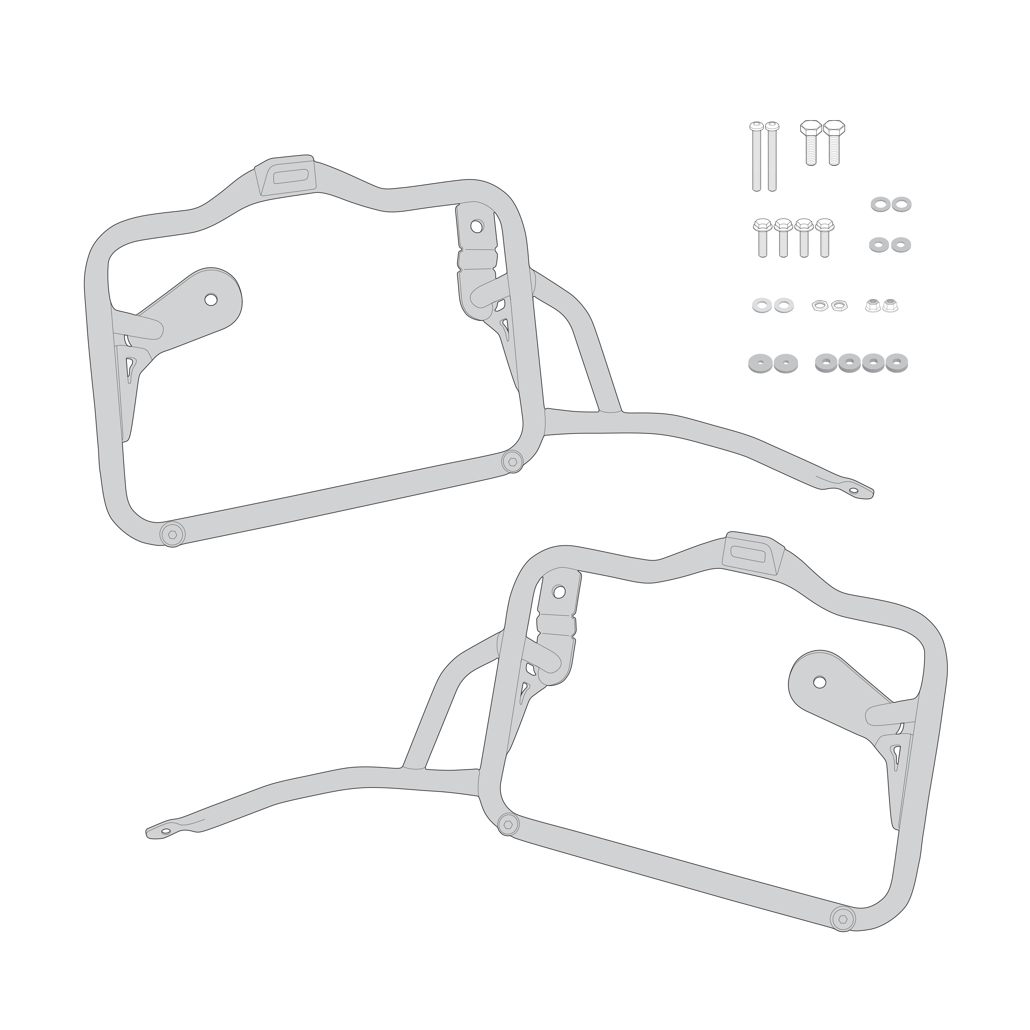 Supporto per valigie laterali GIVI PL4115