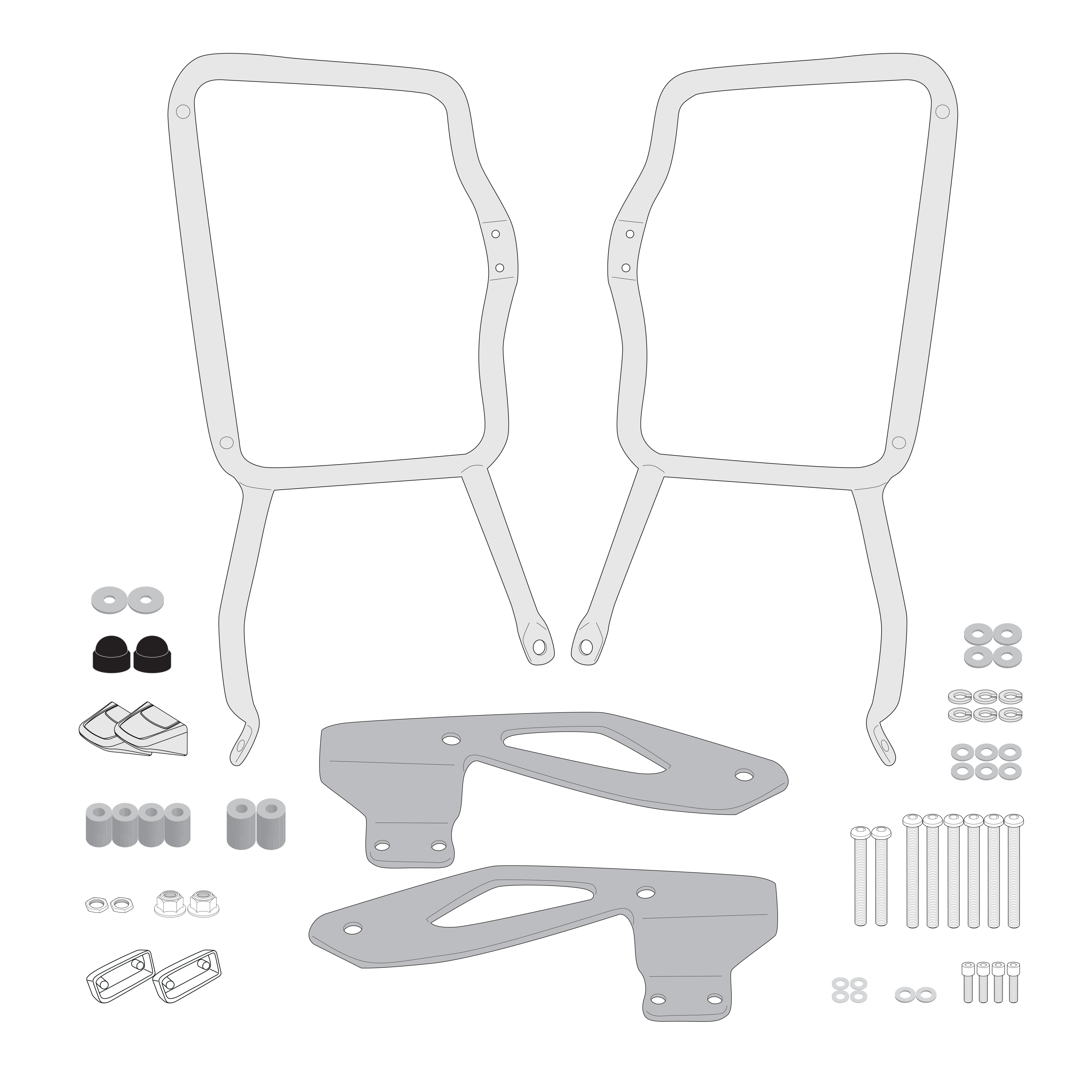 Supporto per valigie laterali GIVI PL4134