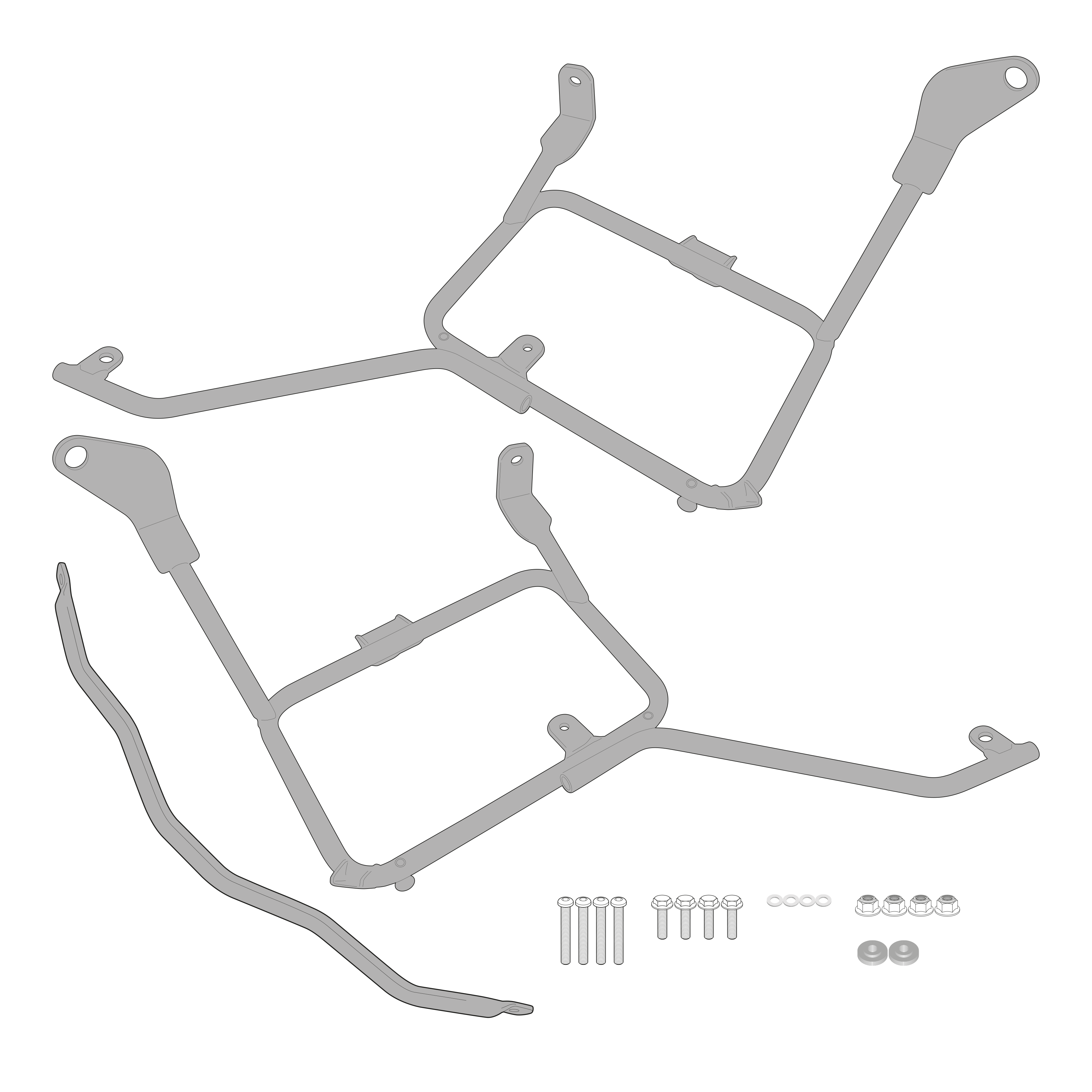 Supporto per valigie laterali GIVI PL532