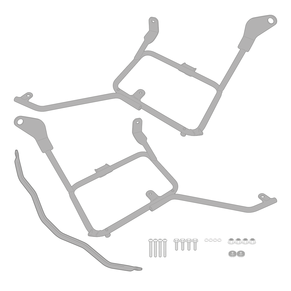Supporto per valigie laterali GIVI PL532