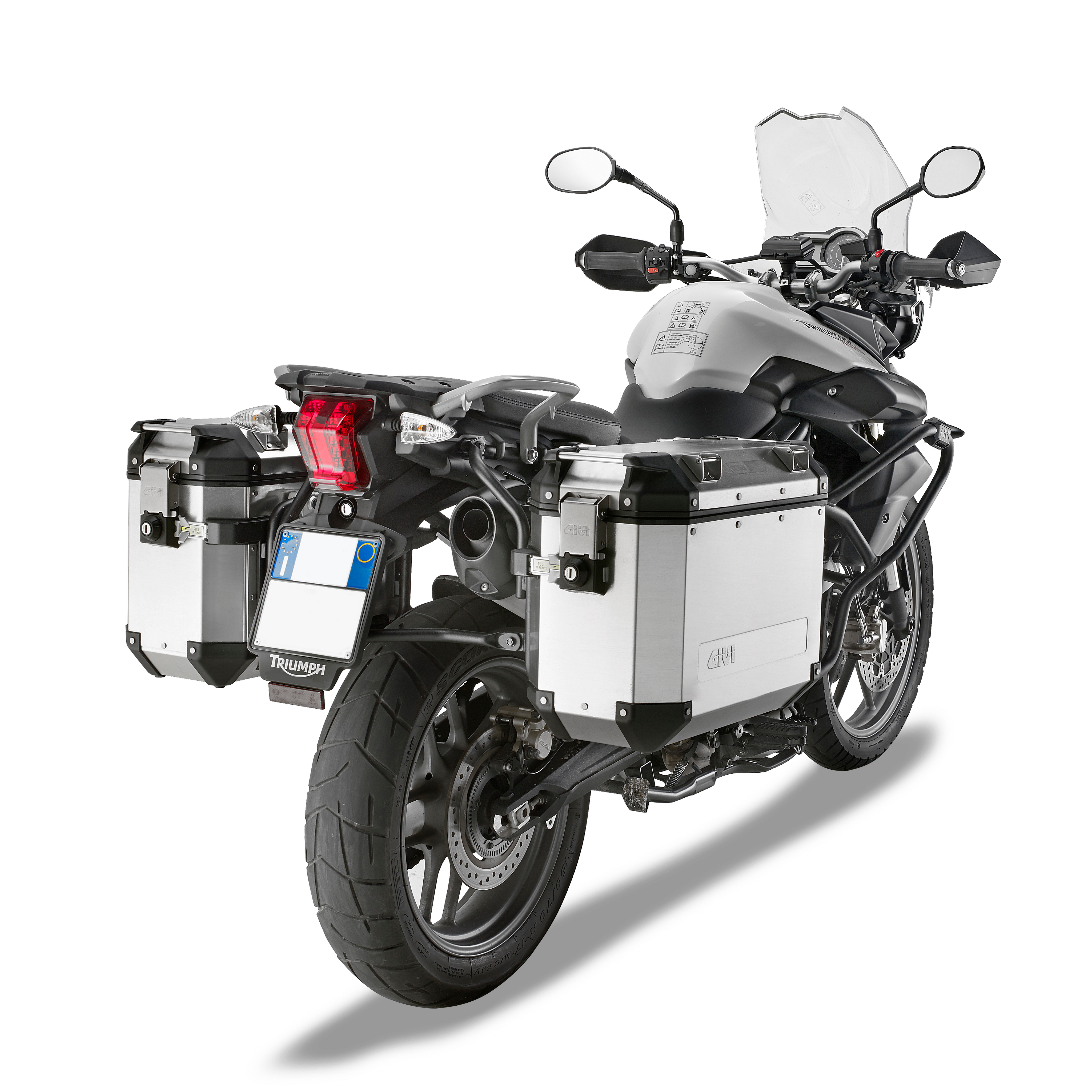 PL6401CAM pannier holder GIVI mounted on Triumph Tiger 800 XC (11)