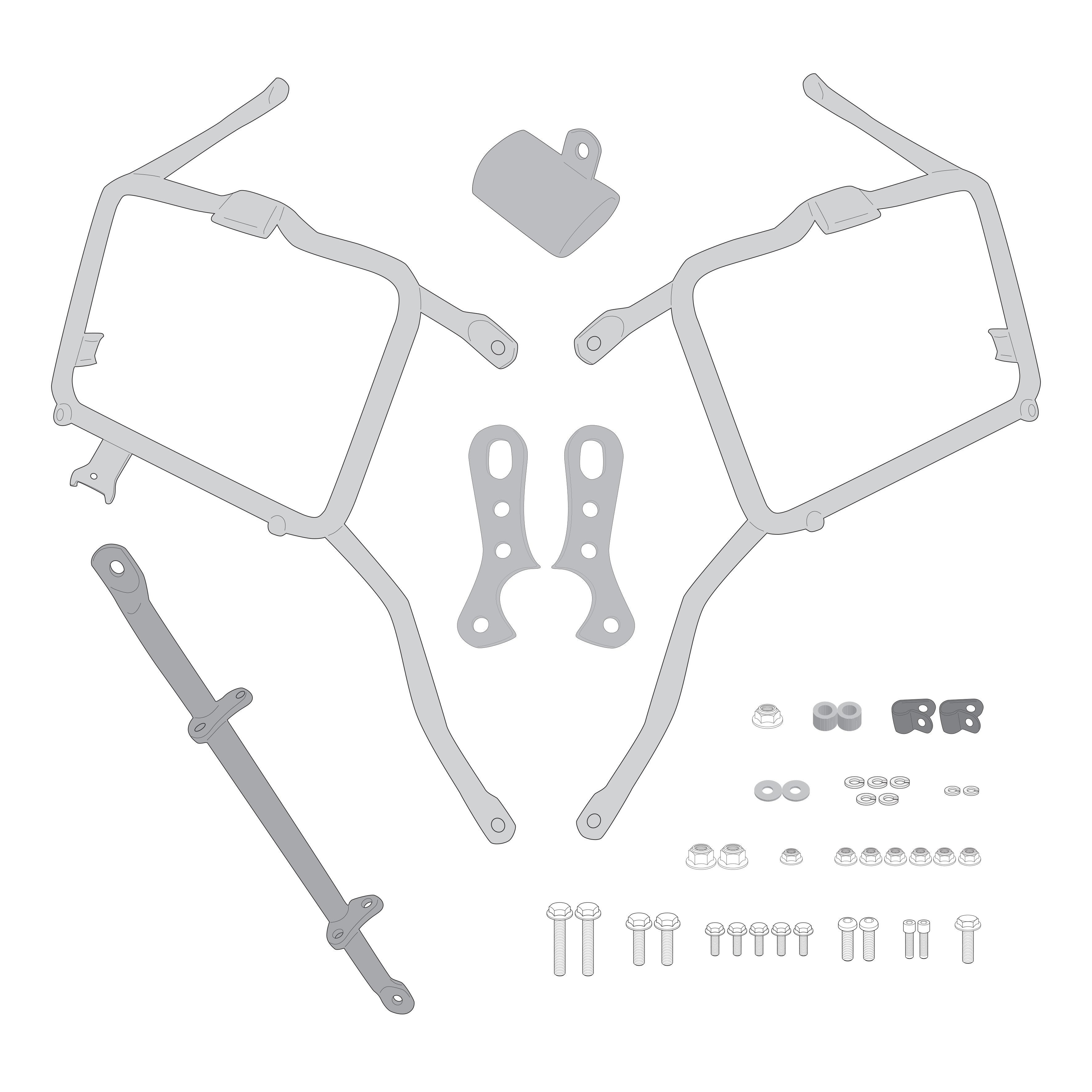 Supporto per valigie laterali GIVI PL9050
