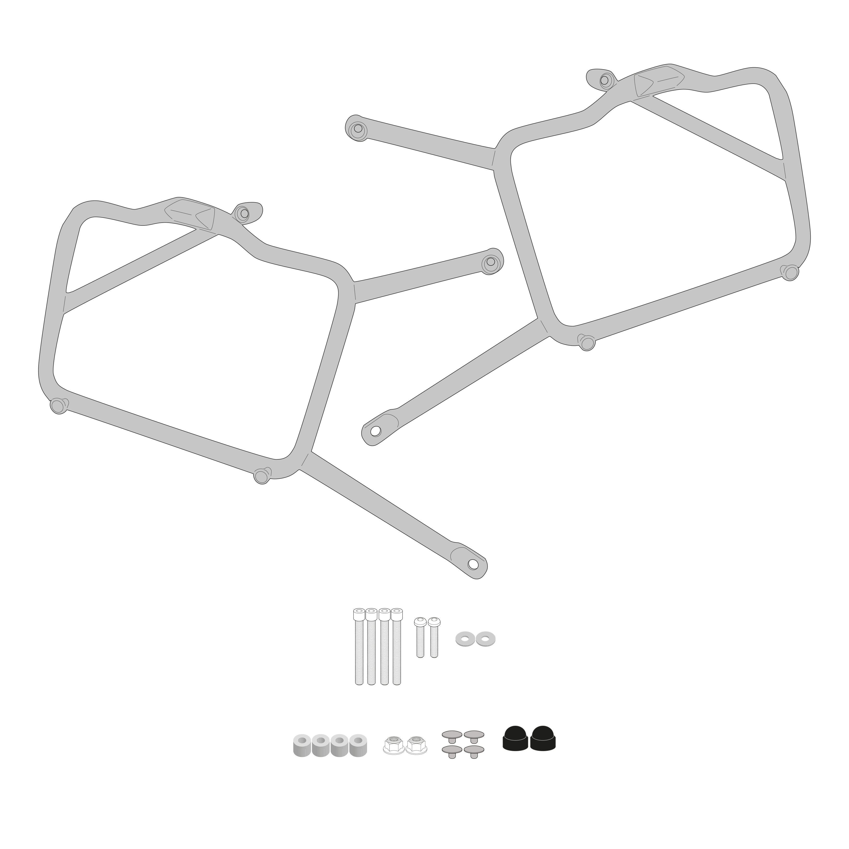 Supporto per valigie laterali GIVI PL9058