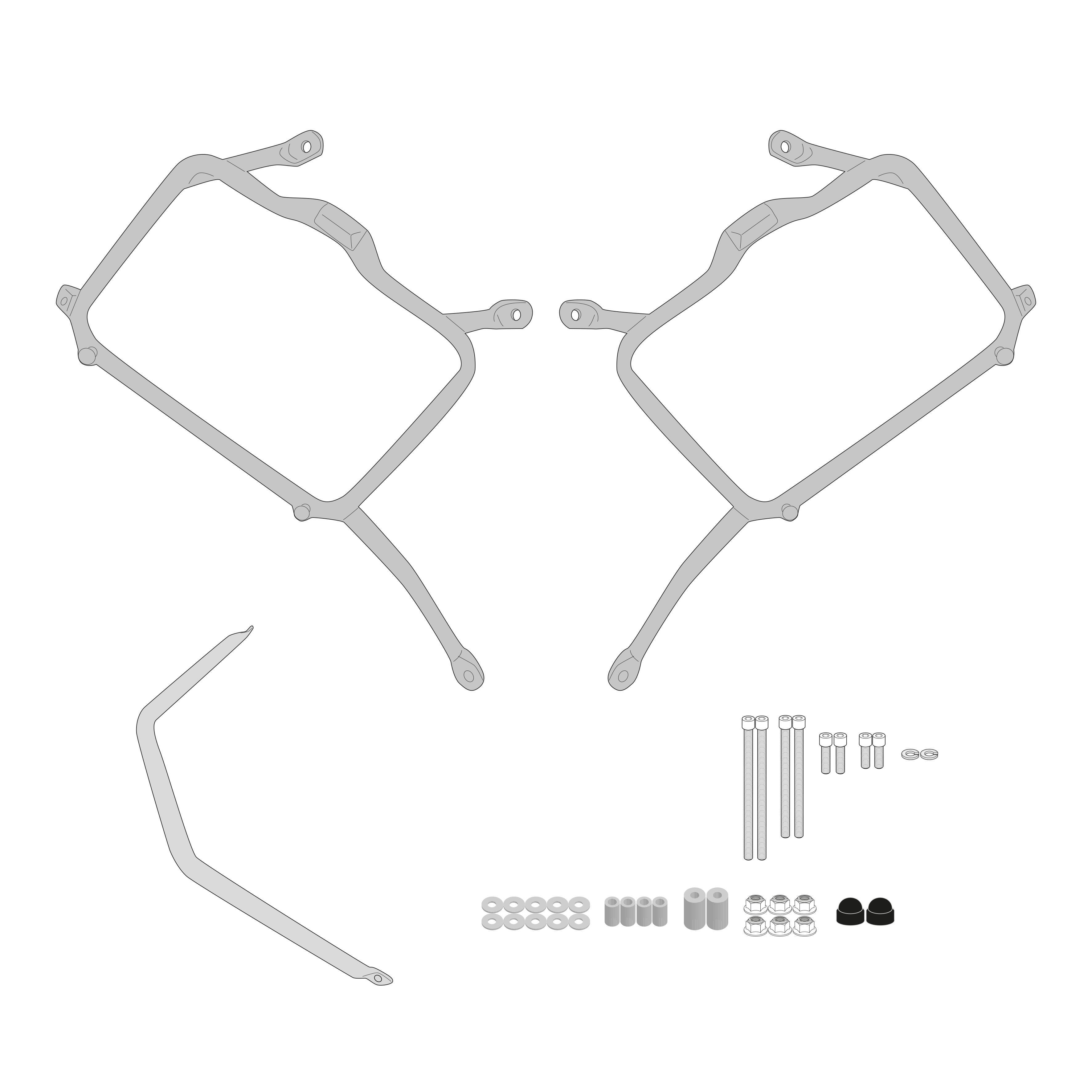 Supporto per valigie laterali GIVI PL9059