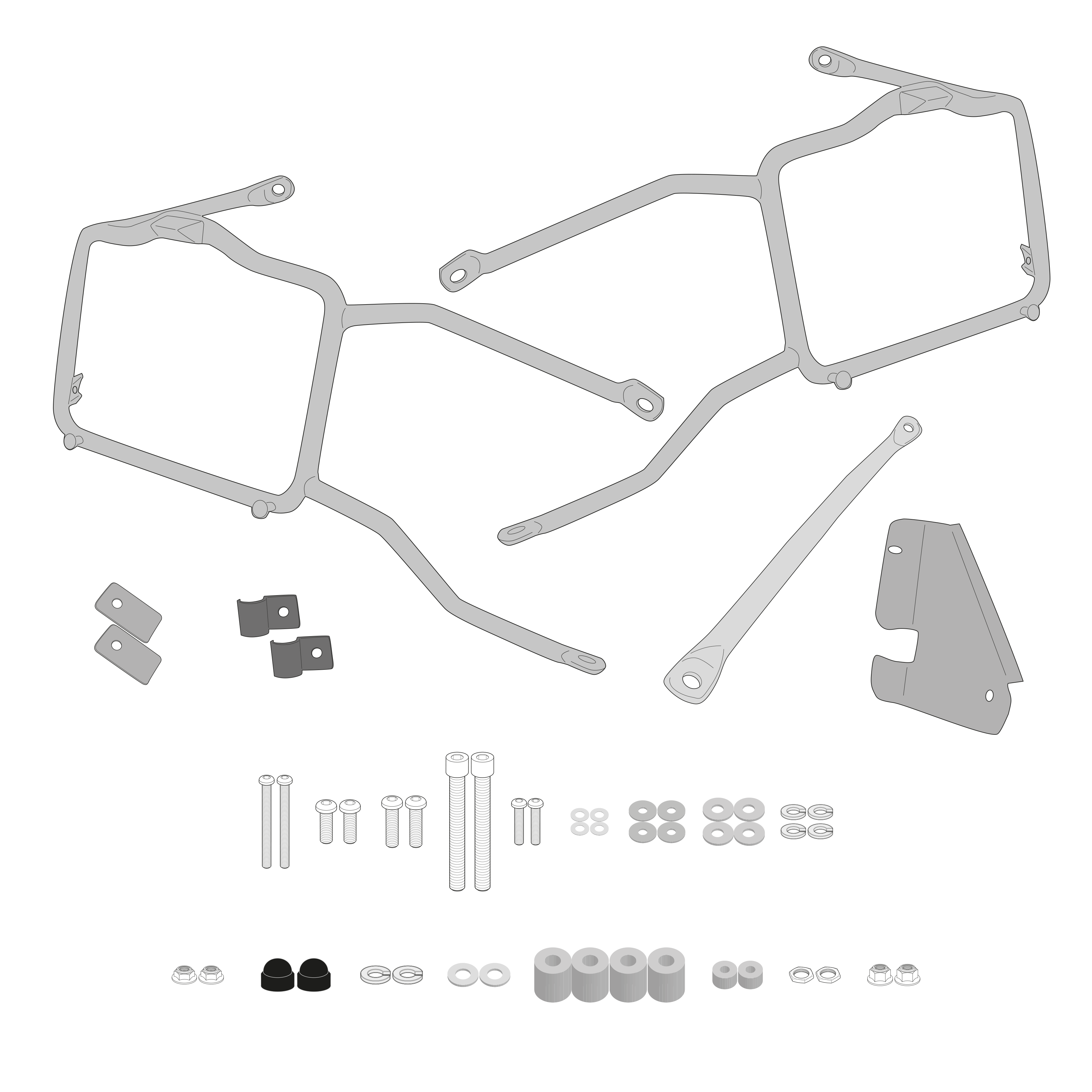 Supporto per valigie laterali GIVI PL9257