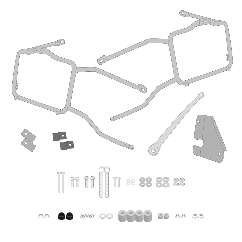 Supporto per valigie laterali GIVI PL9257