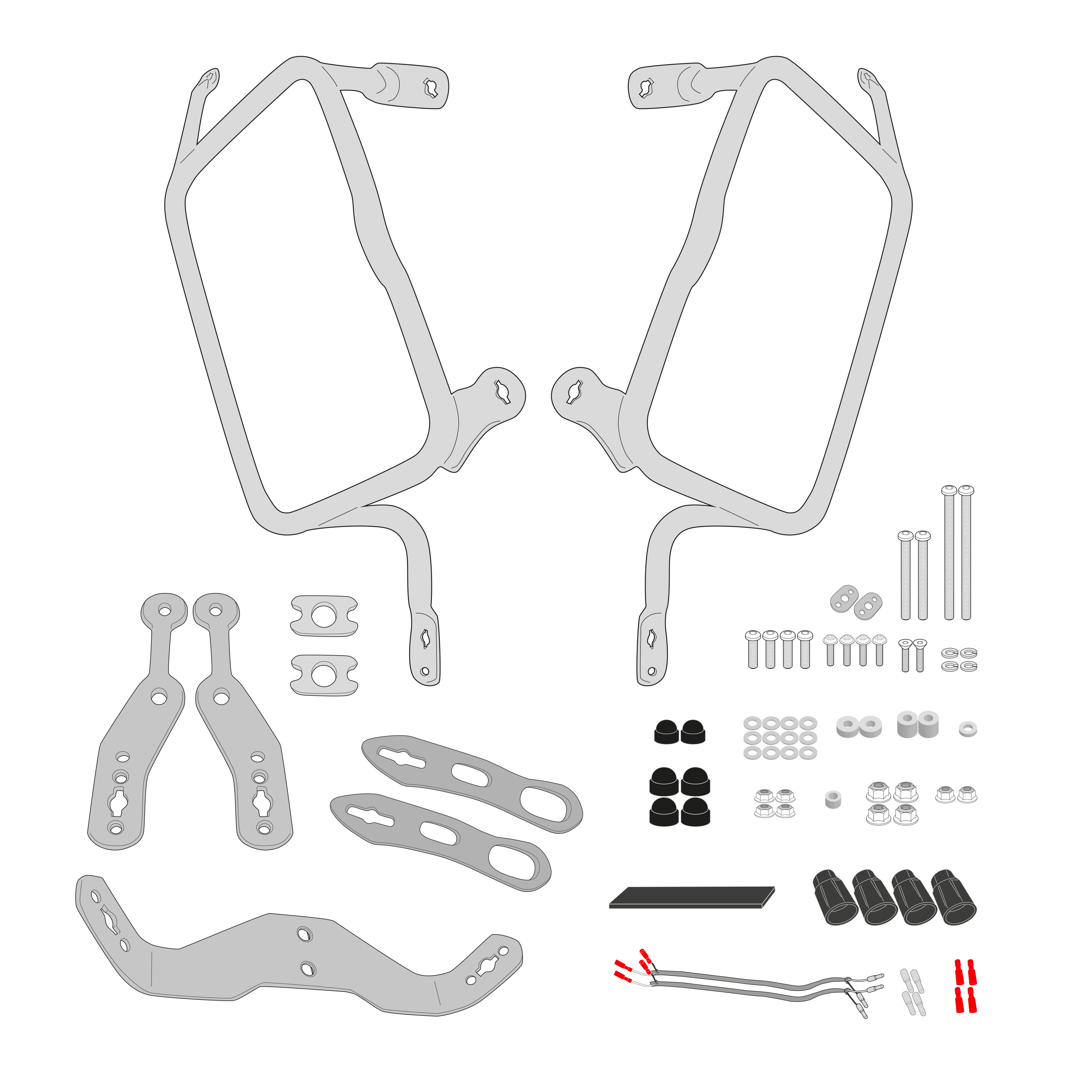 Supporto per valigie laterali GIVI PLO1201CAM