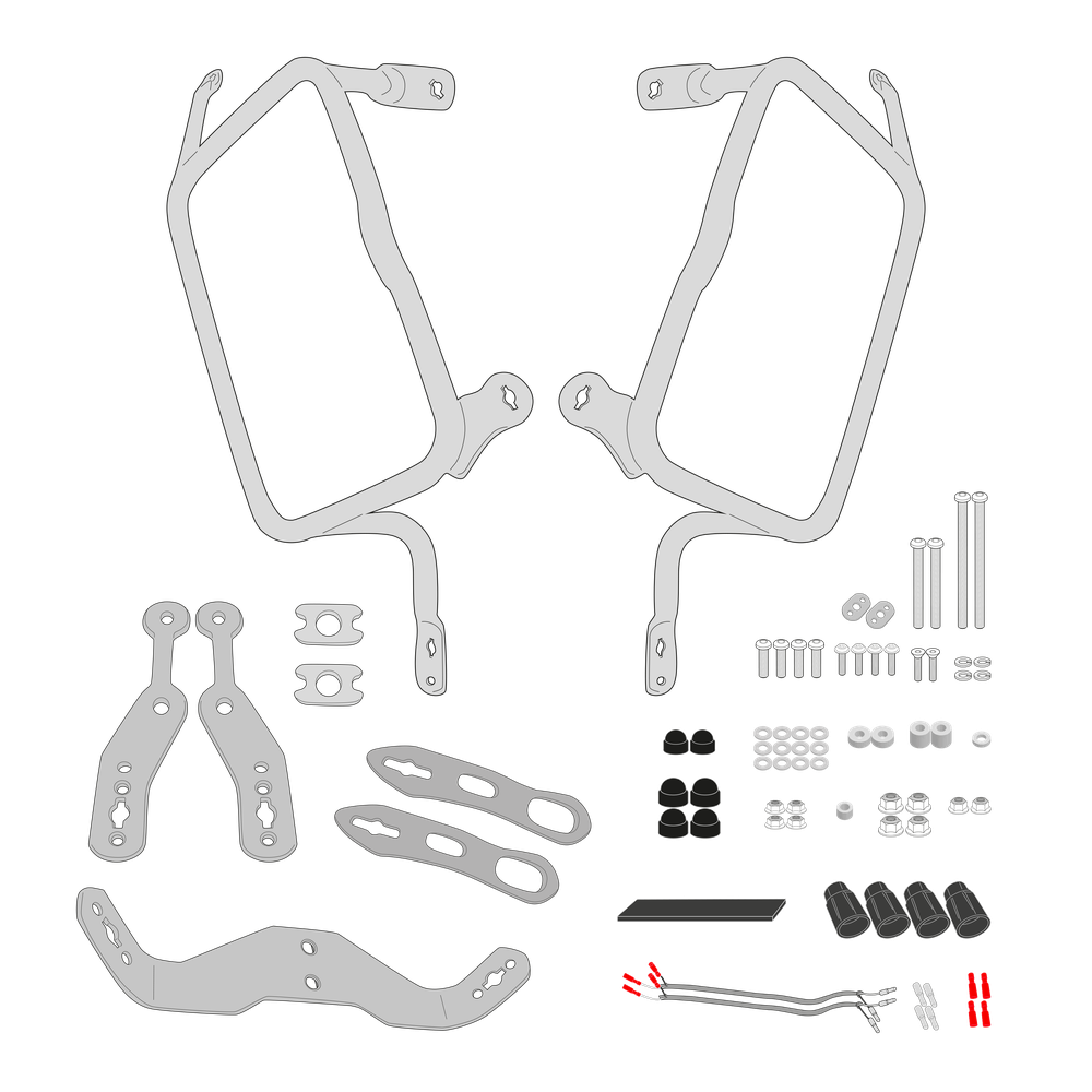 Supporto per valigie laterali GIVI PLO1201CAM