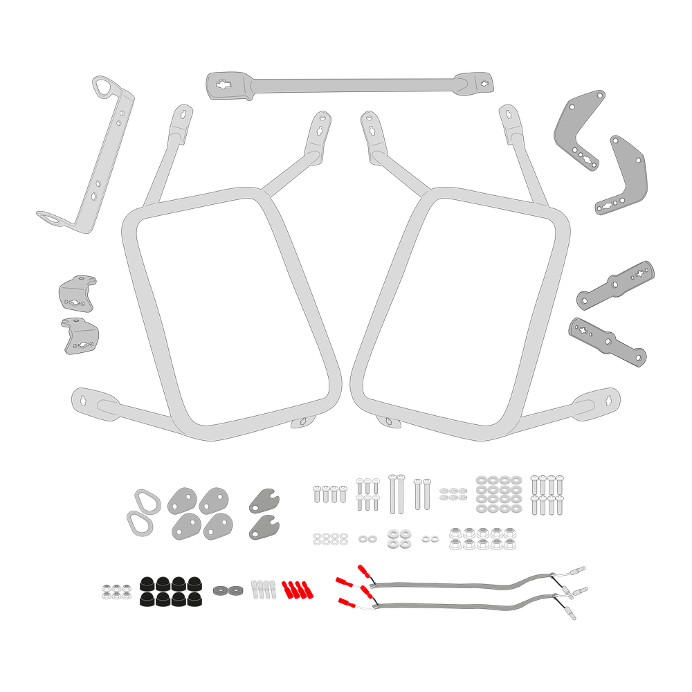 Supporto per valigie laterali GIVI PLO2171CAM