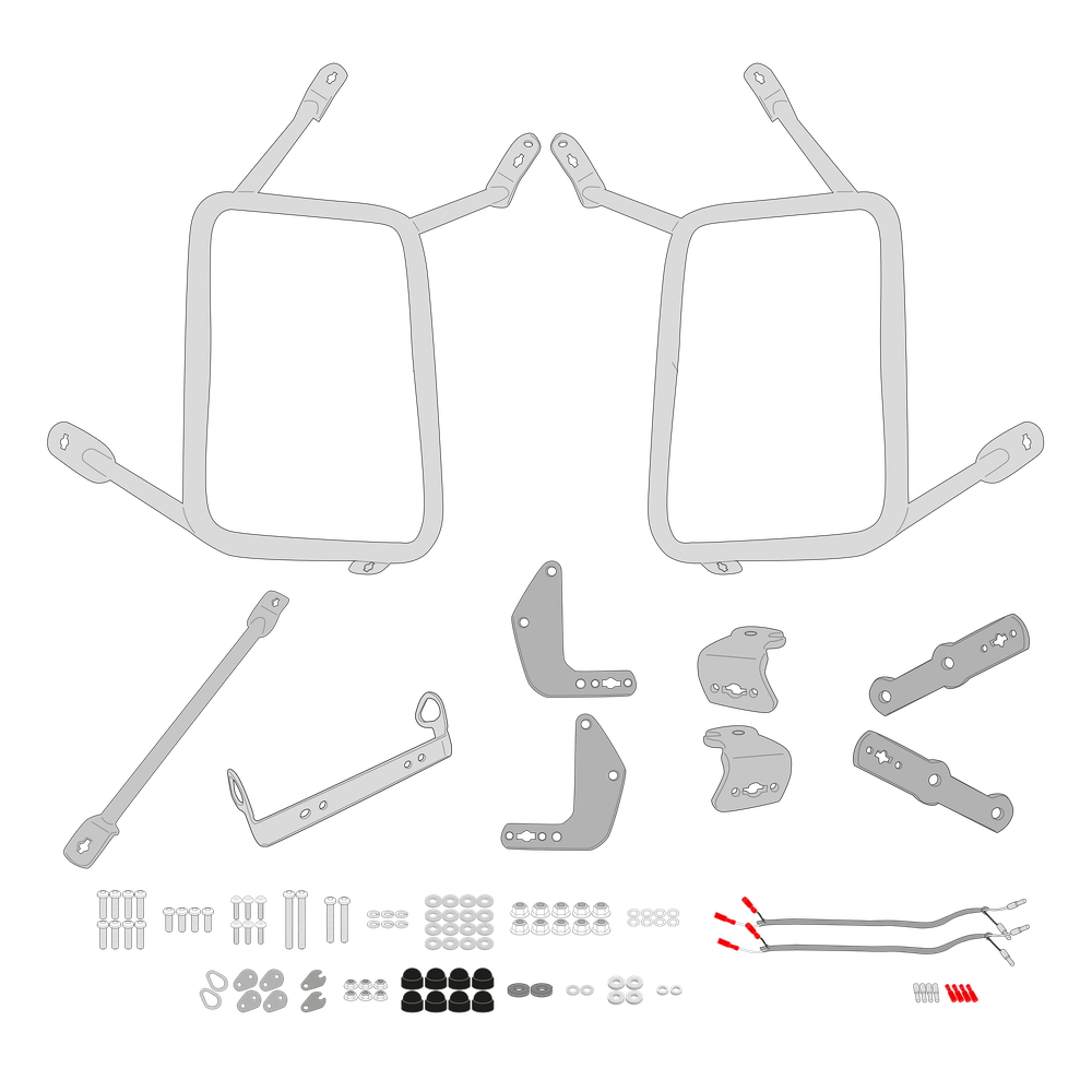 Supporto per valigie laterali GIVI PLO2171MK
