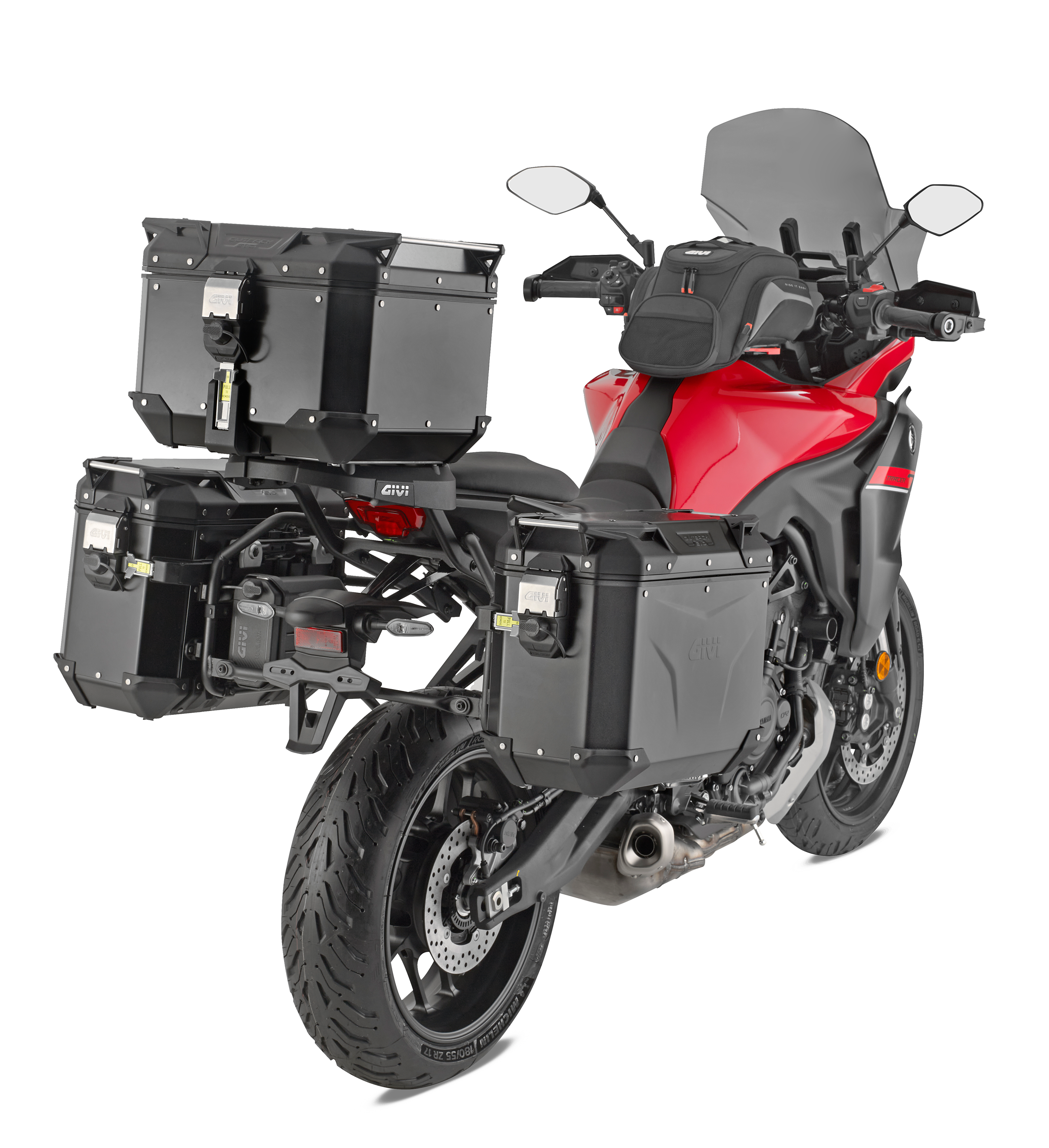 PLO2177CAM telaio Monokey CAM-SIDE montato su Yamaha Tracer 7 (25)