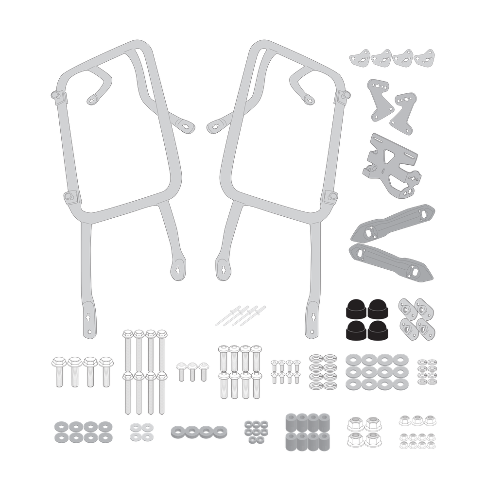 Supporto per valigie laterali GIVI PLO3128MK