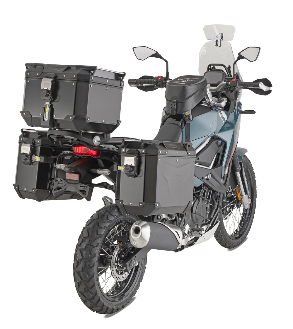 PLO4139MK telaio telaio Monokey CAM-SIDE montato su Kawasaki KLE 500 (26)