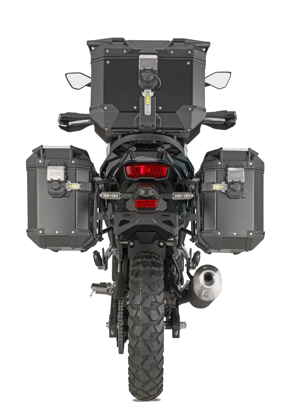 PLO4139MK telaio telaio Monokey CAM-SIDE montato su Kawasaki KLE 500 (26)