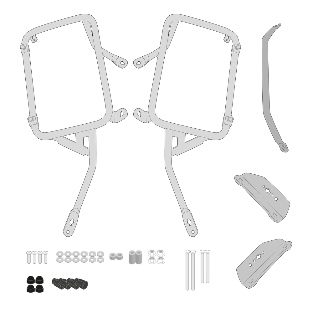 Supporto per valigie laterali GIVI PLO5143CAM