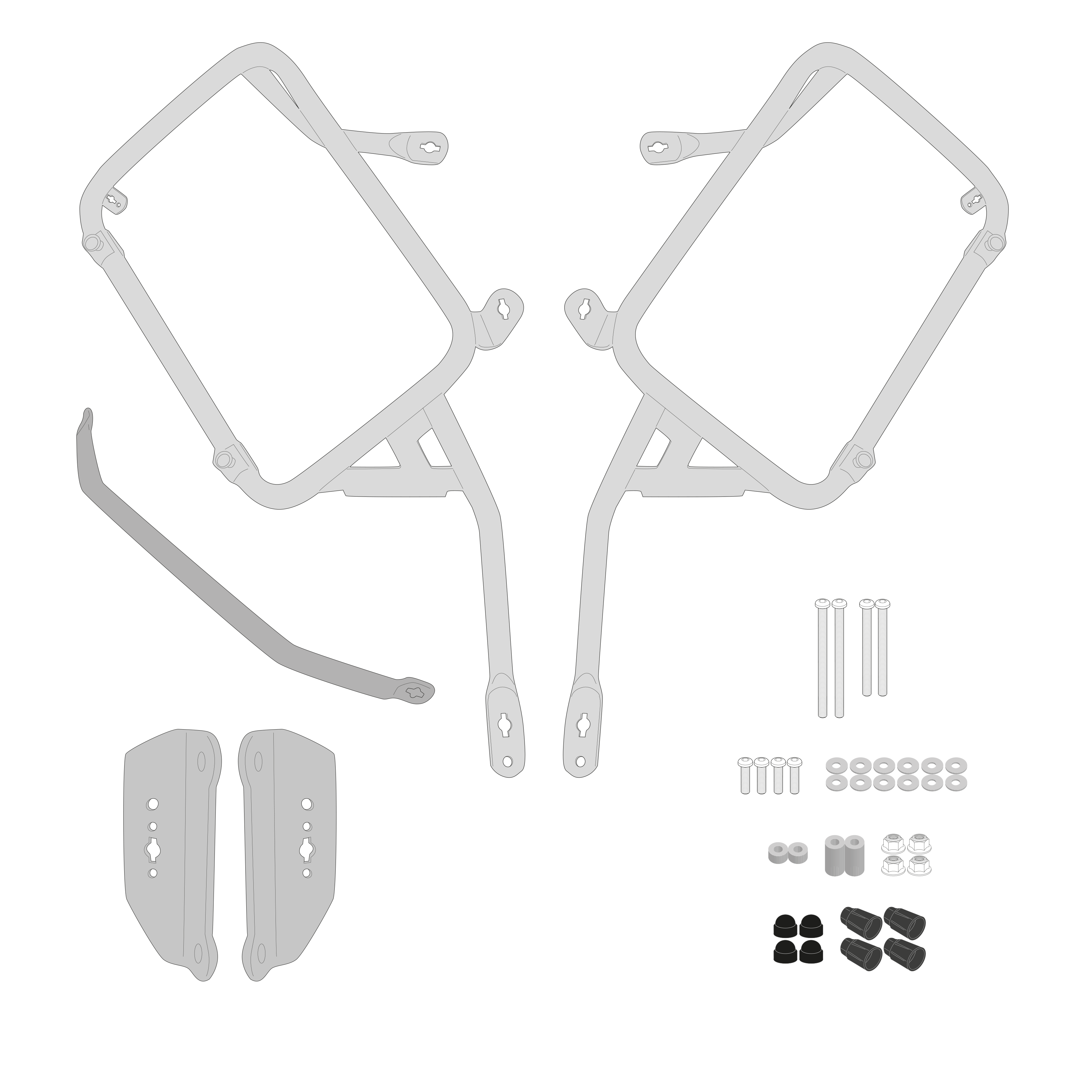 Supporto per valigie laterali GIVI PLO5143MK